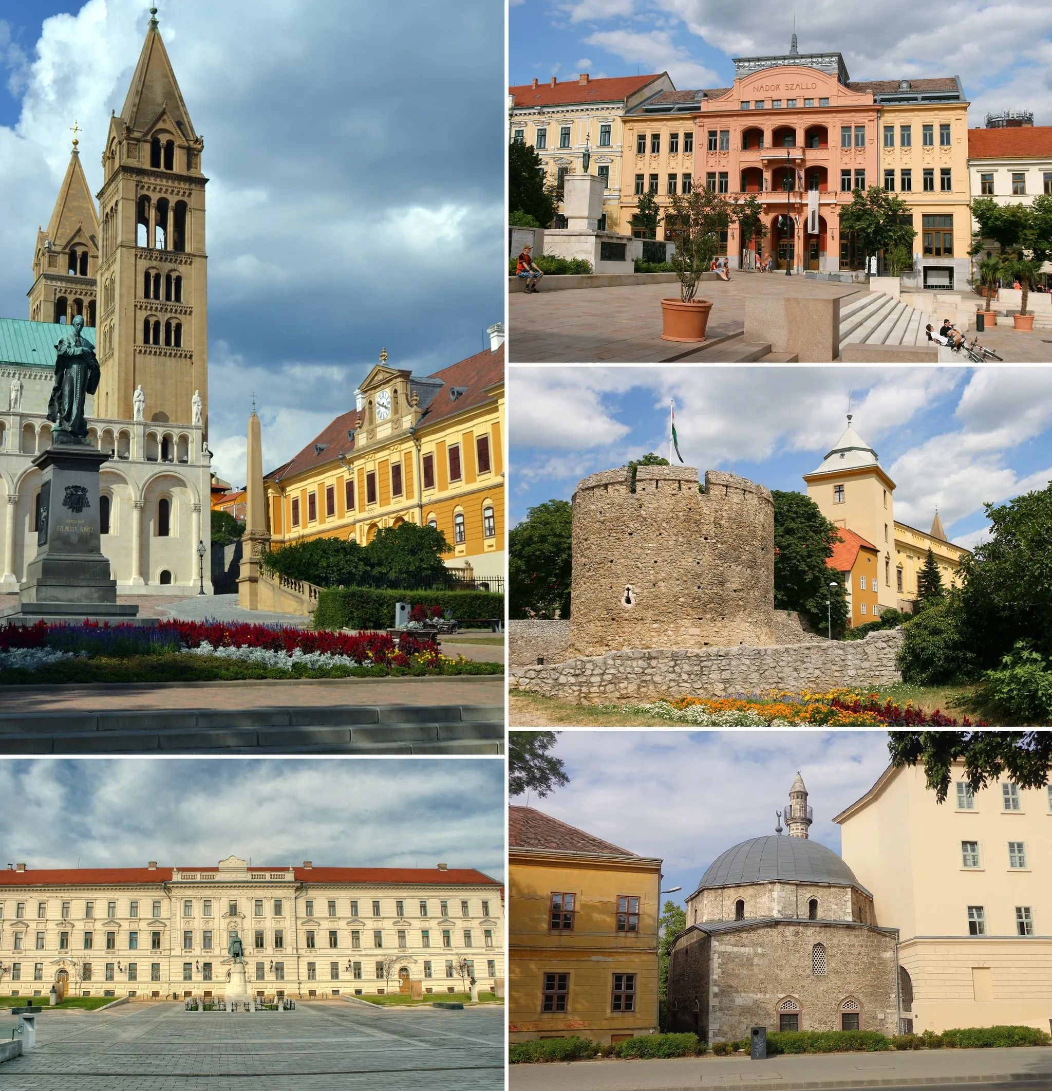 Photo showing: Pécs montage