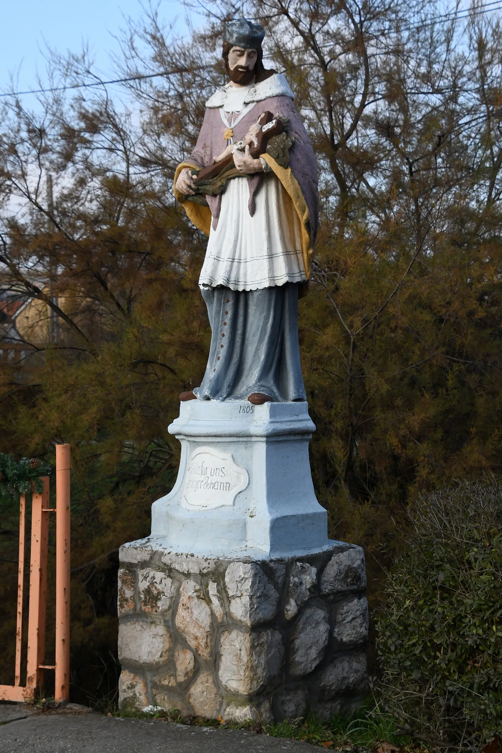 Photo showing: Statue of Saint John of Nepomuk in Szederkény