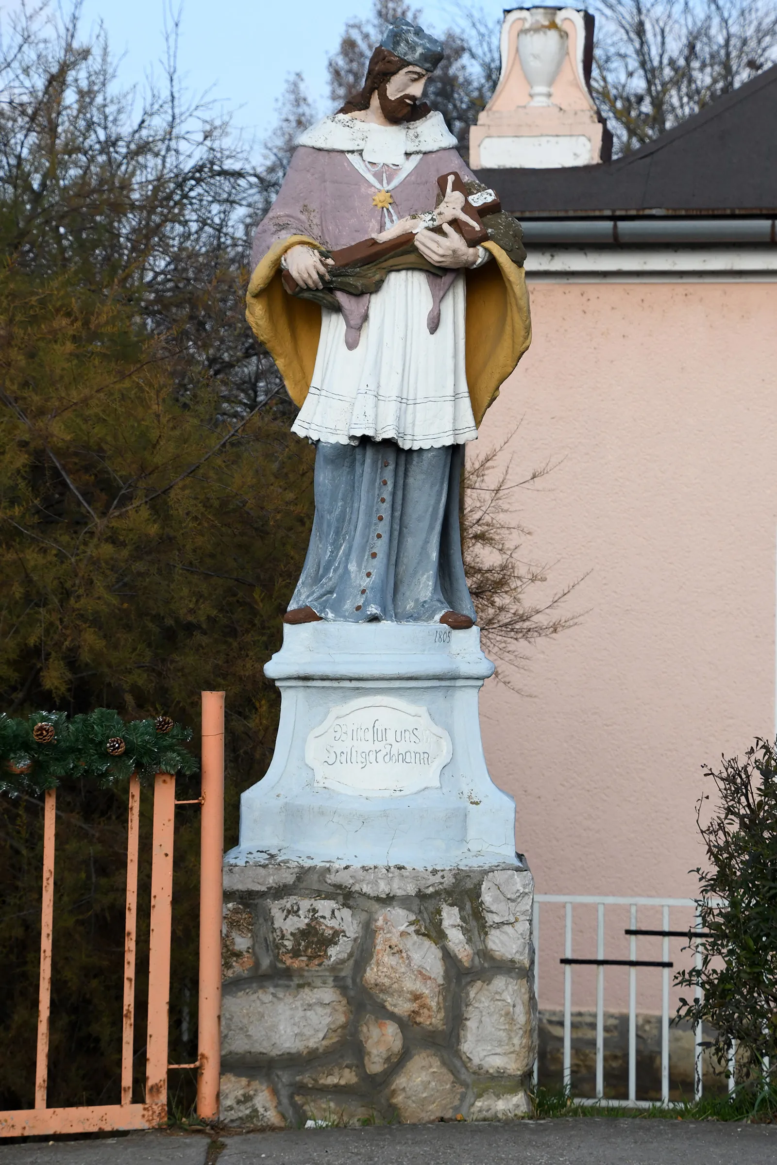Photo showing: Statue of Saint John of Nepomuk in Szederkény