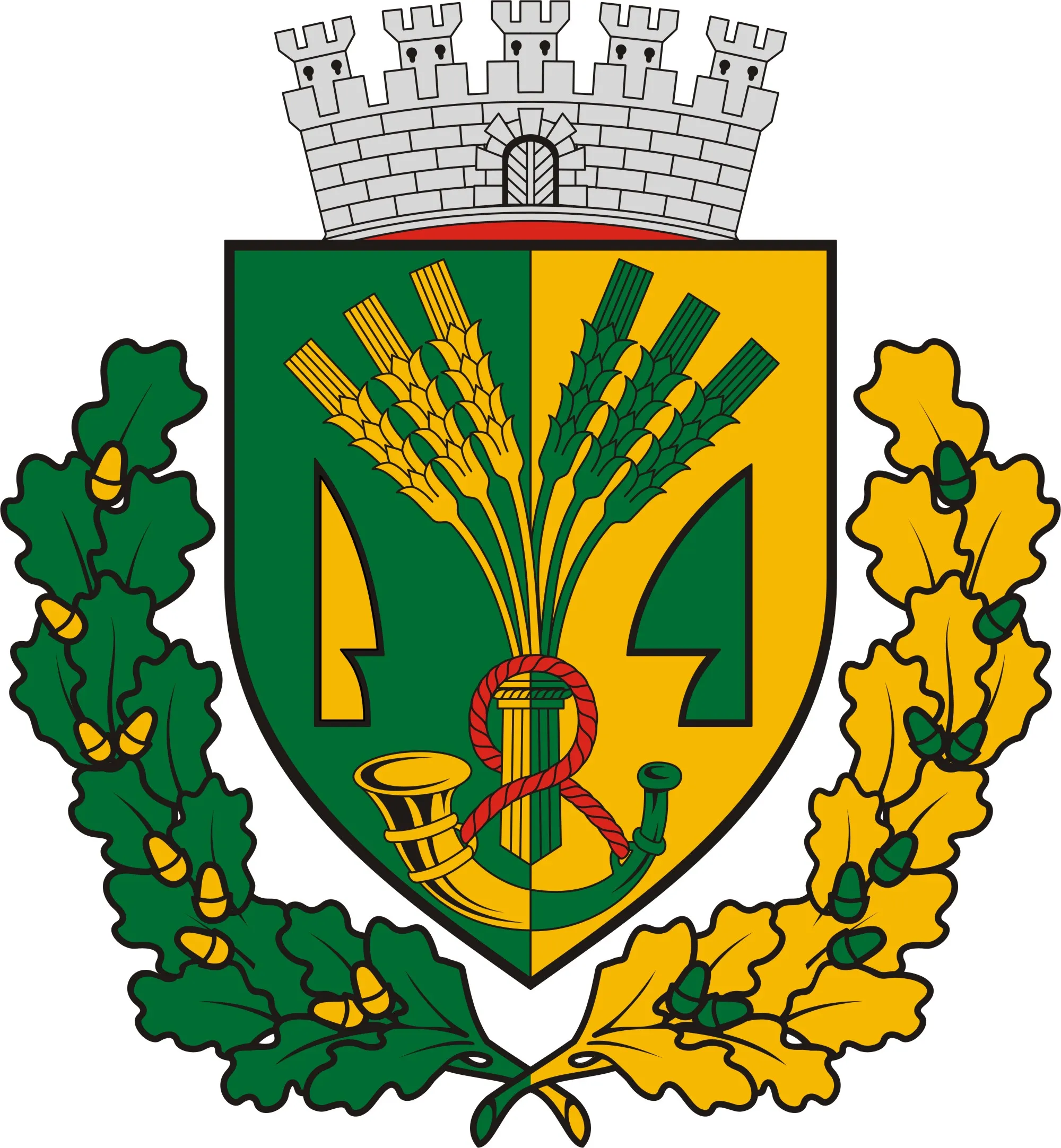 Photo showing: Coat of arms of Lábod, Hungary