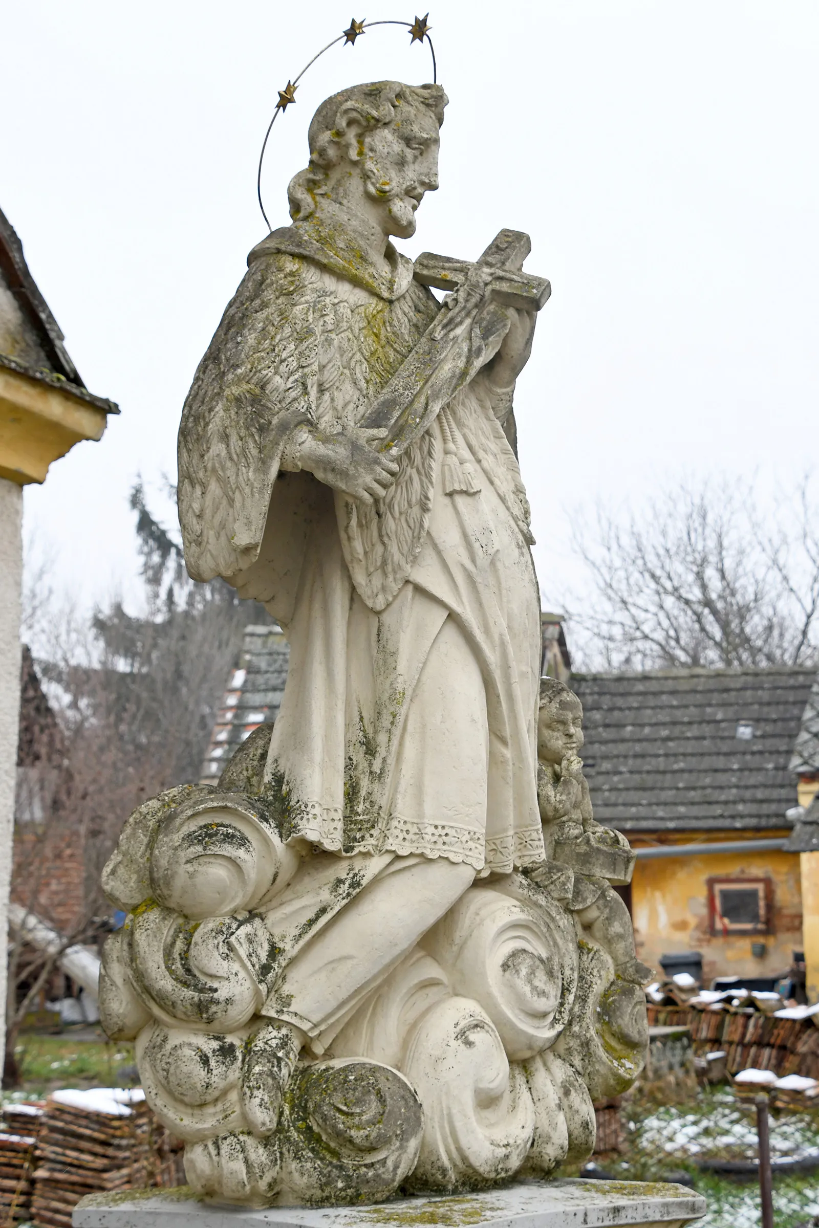 Photo showing: Statue of Saint John of Nepomuk in Háromfa, Hungary
