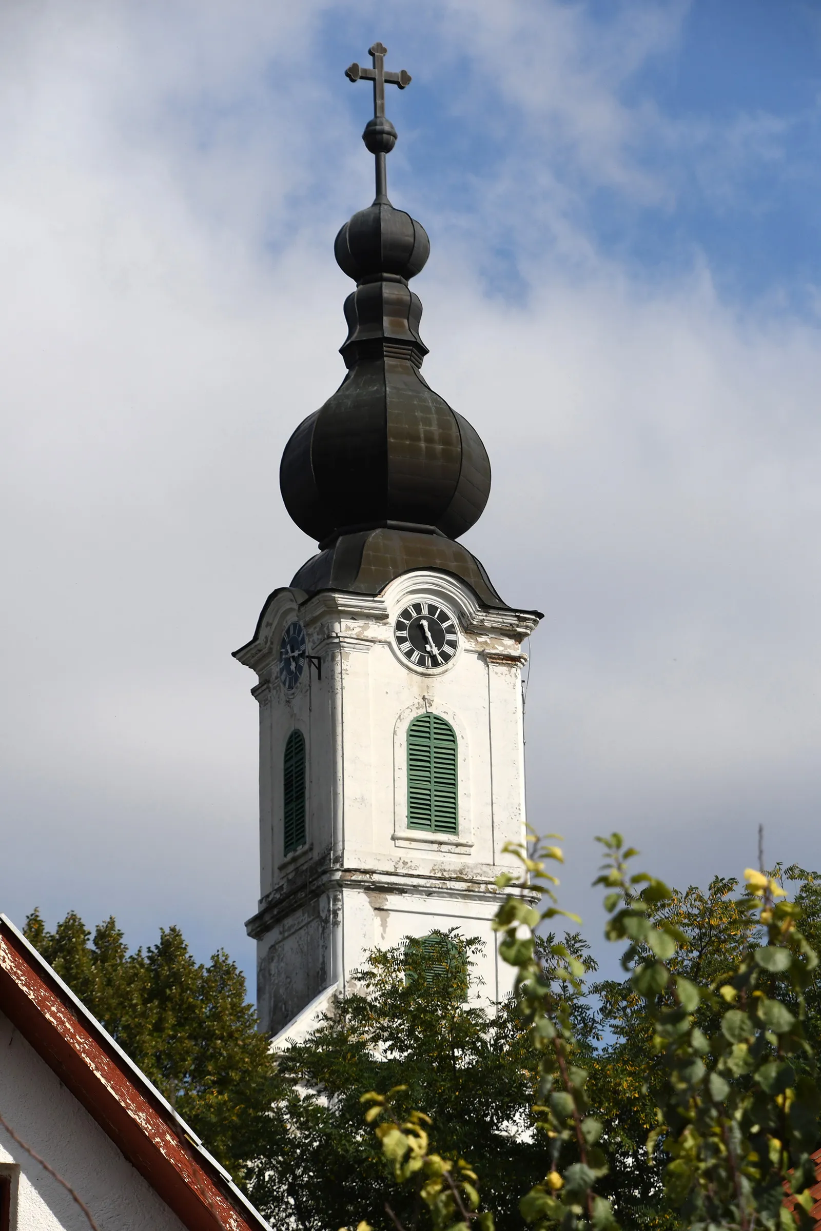 Photo showing: Lutheran church in Izmény, Hungary