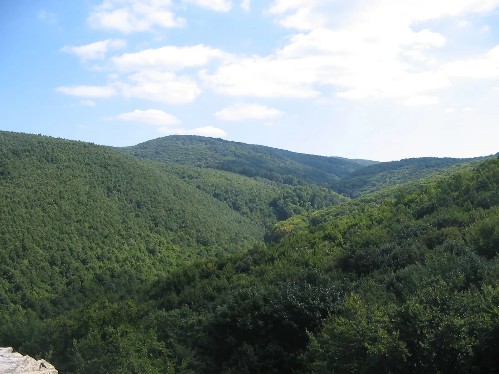 Photo showing: Mecsek, Baranya county, Hungary; taken from the Castle of Máré