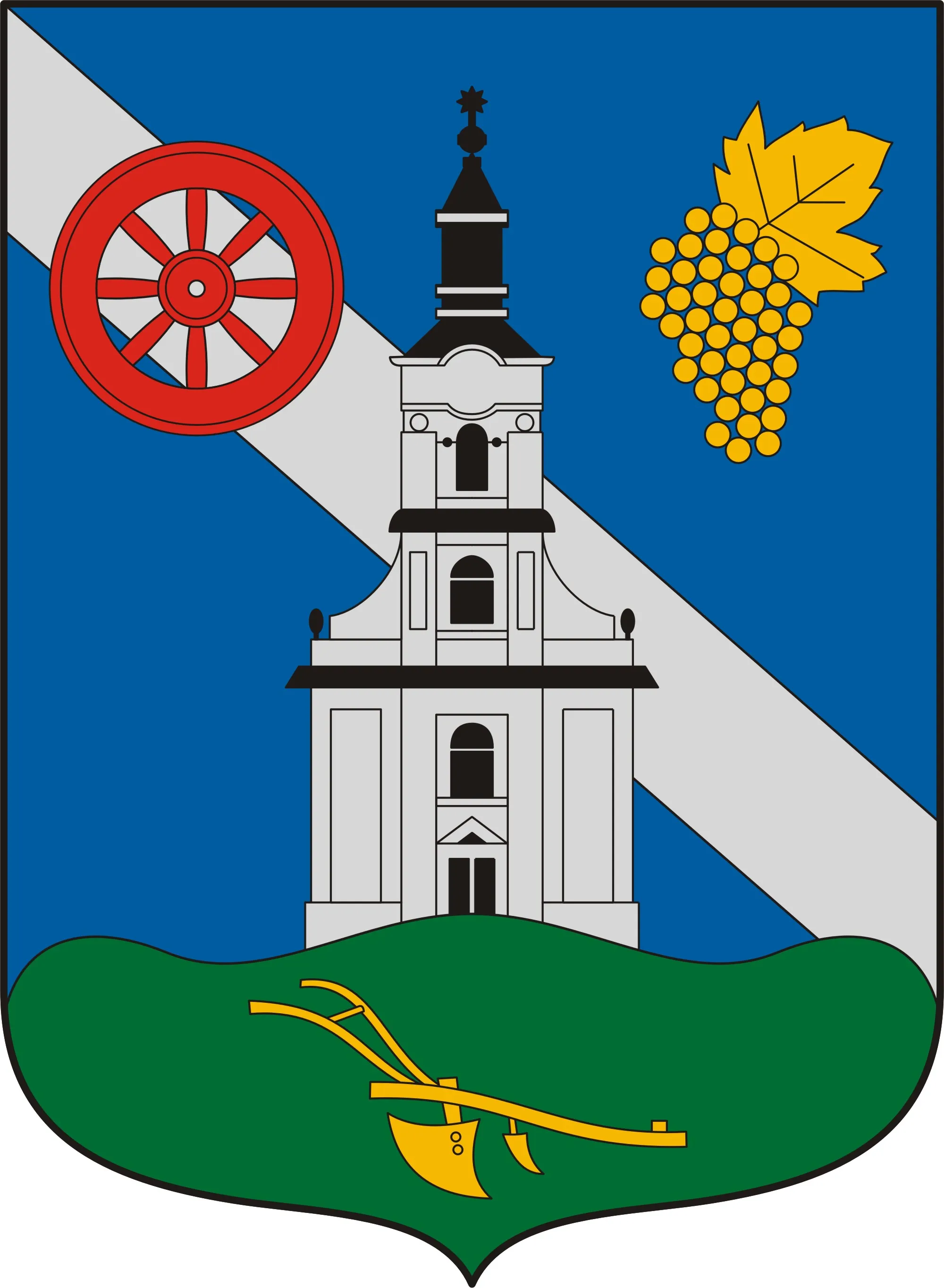 Photo showing: Coat of arms of Siójut, Hungary