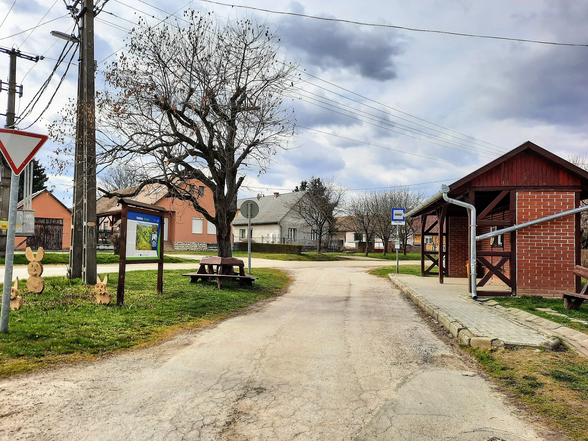 Photo showing: Kistótfalu, buszforduló