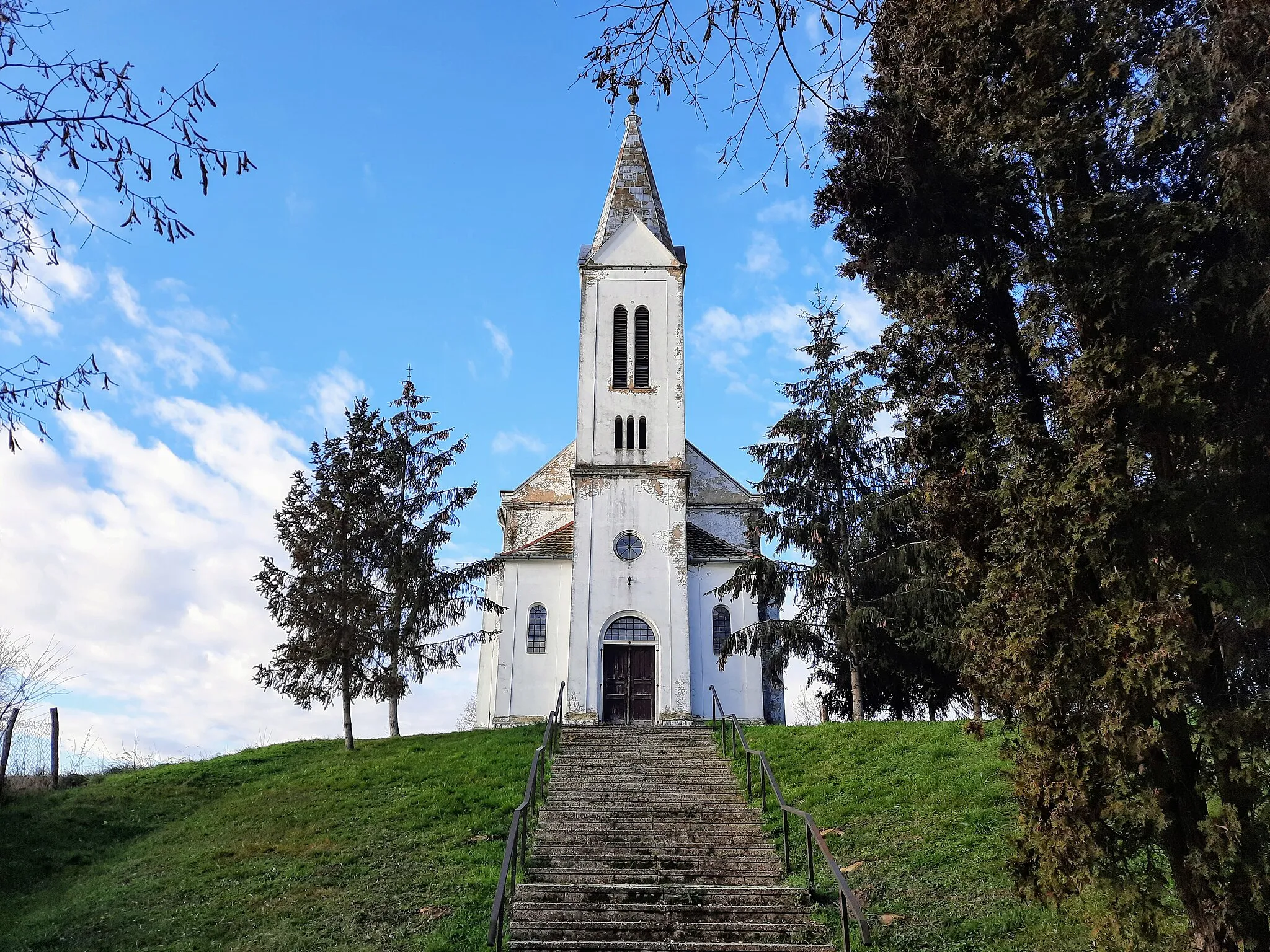 Photo showing: Nagyhajmás, evangélikus templom