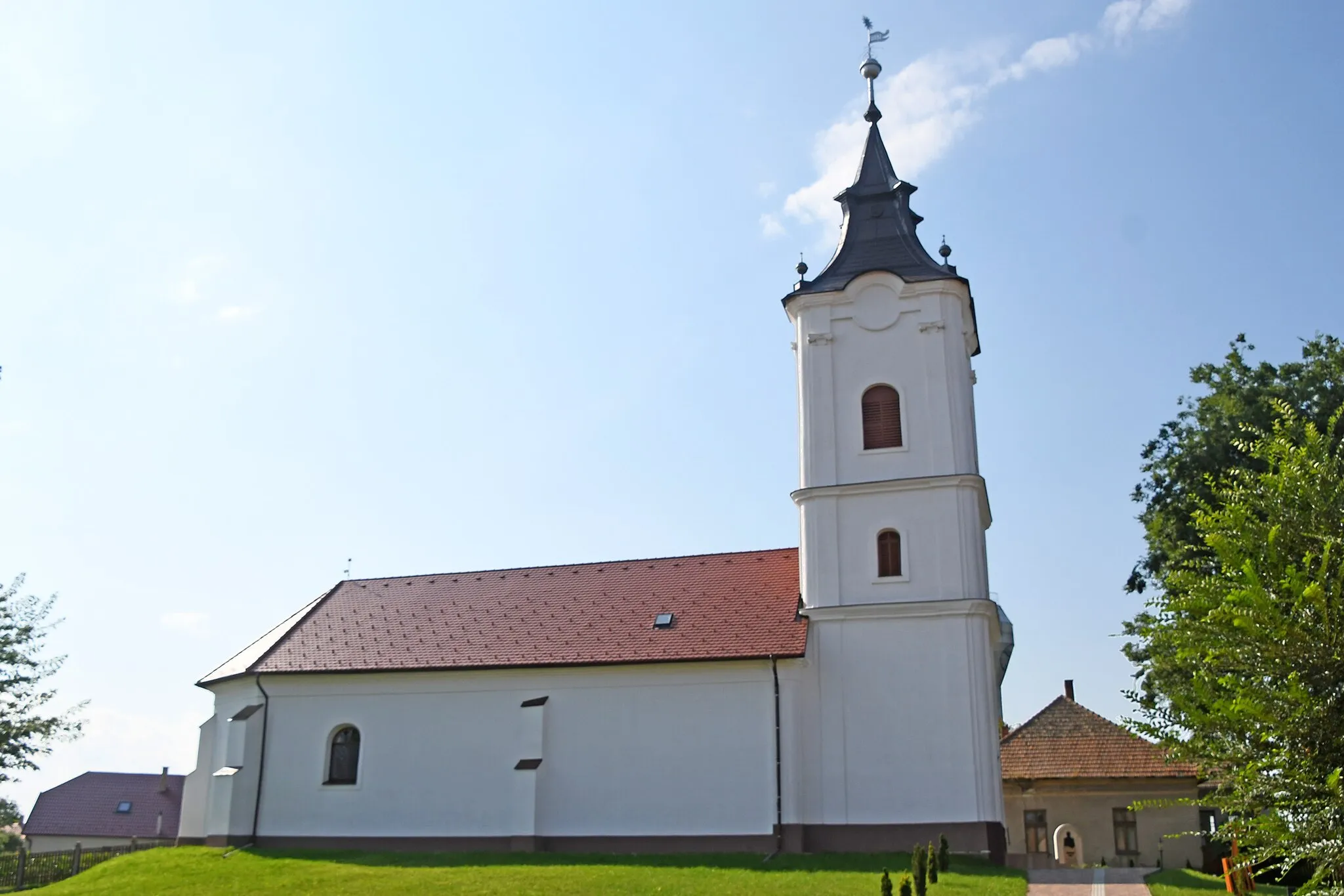Photo showing: Reformed church in Kisléta, Hungary