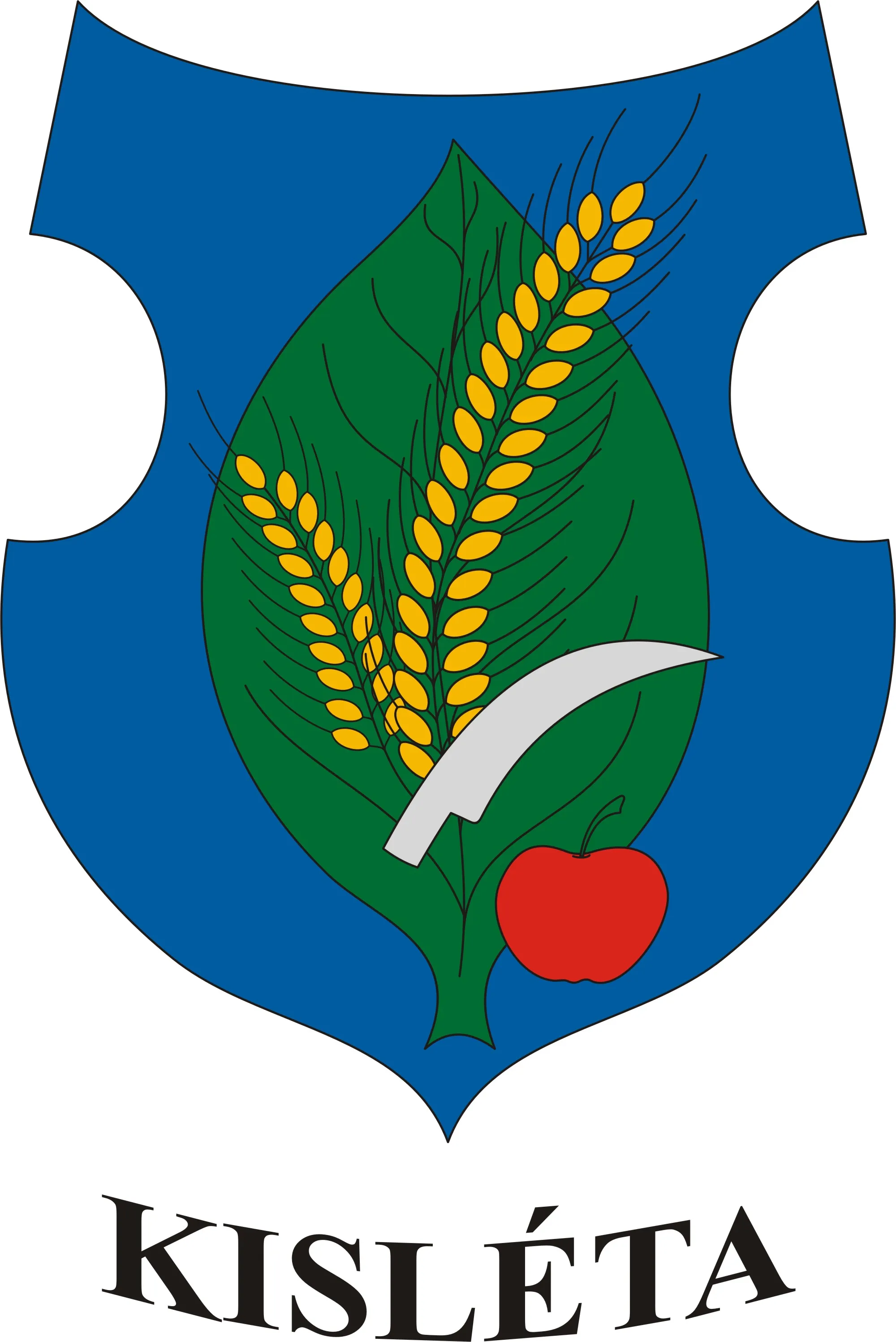 Photo showing: Coat of arms of Kisléta, Hungary