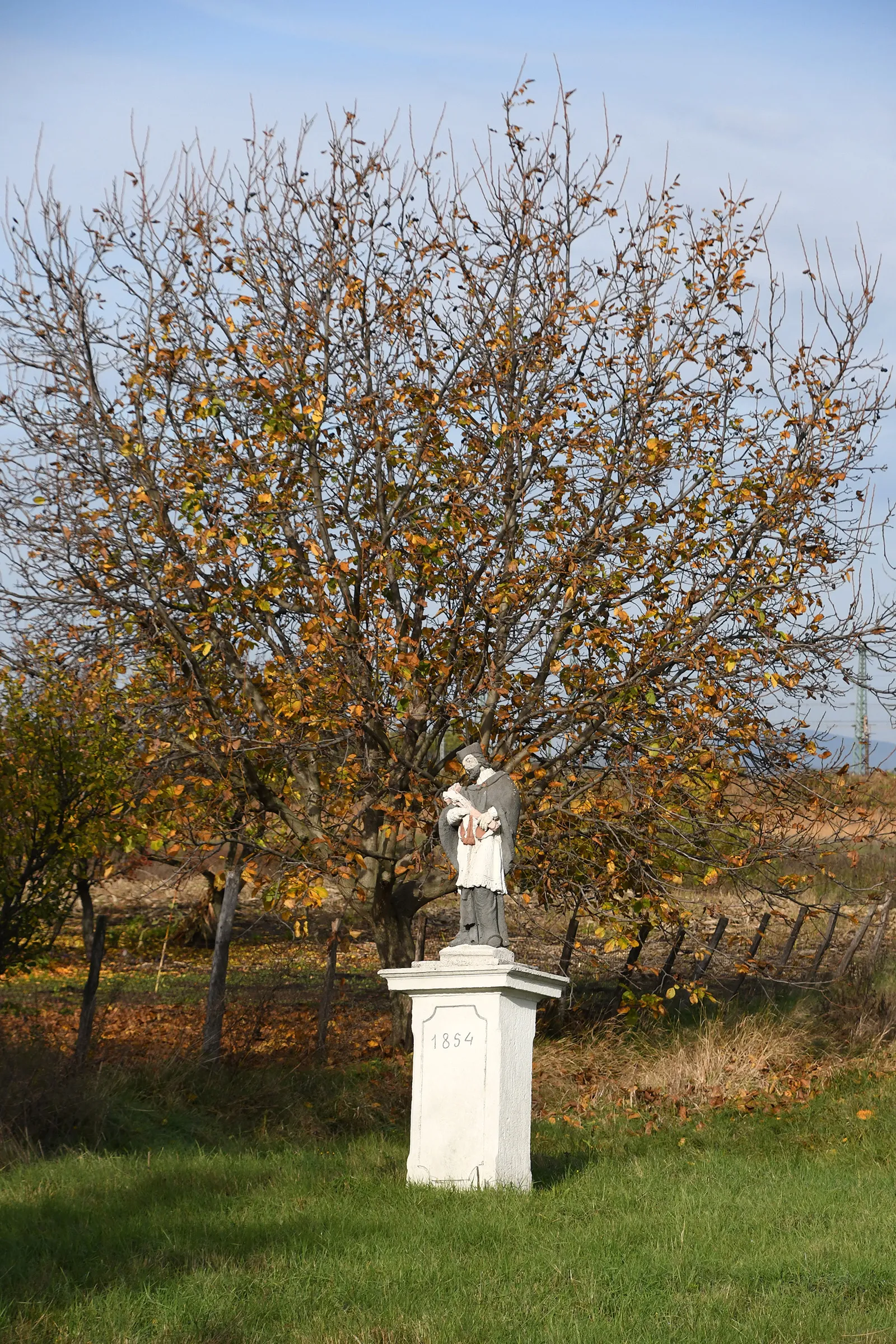 Photo showing: Statue of John of Nepomuk (Vámosgyörk)