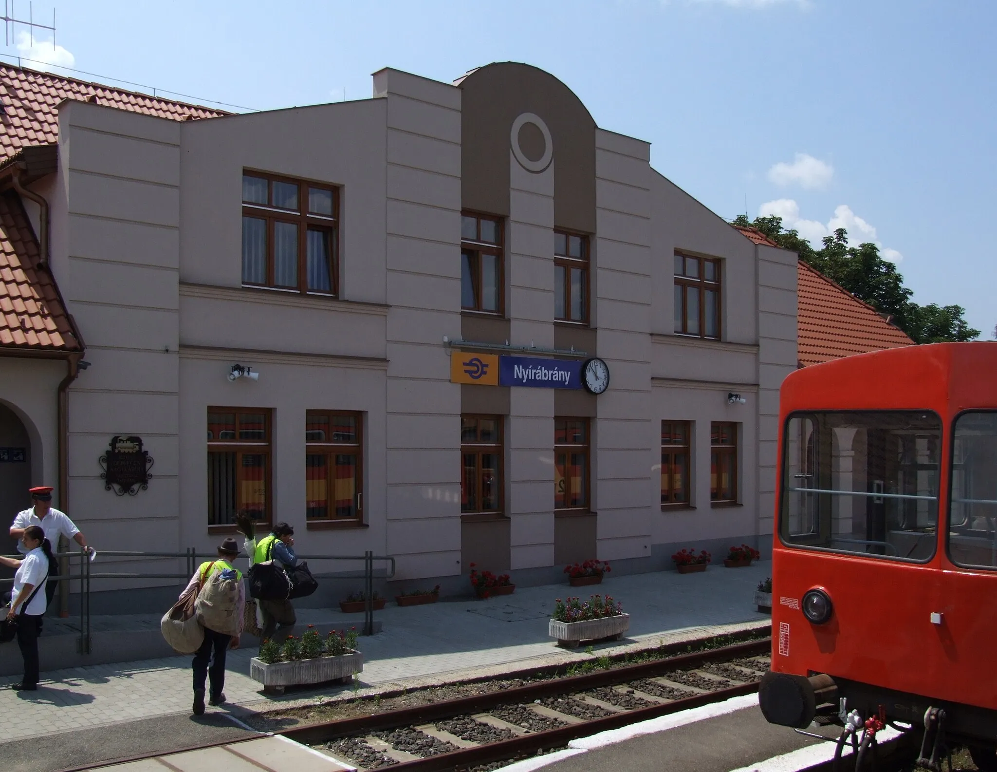 Photo showing: Nyírábrány, Hungary. Last train station before the border with Romania