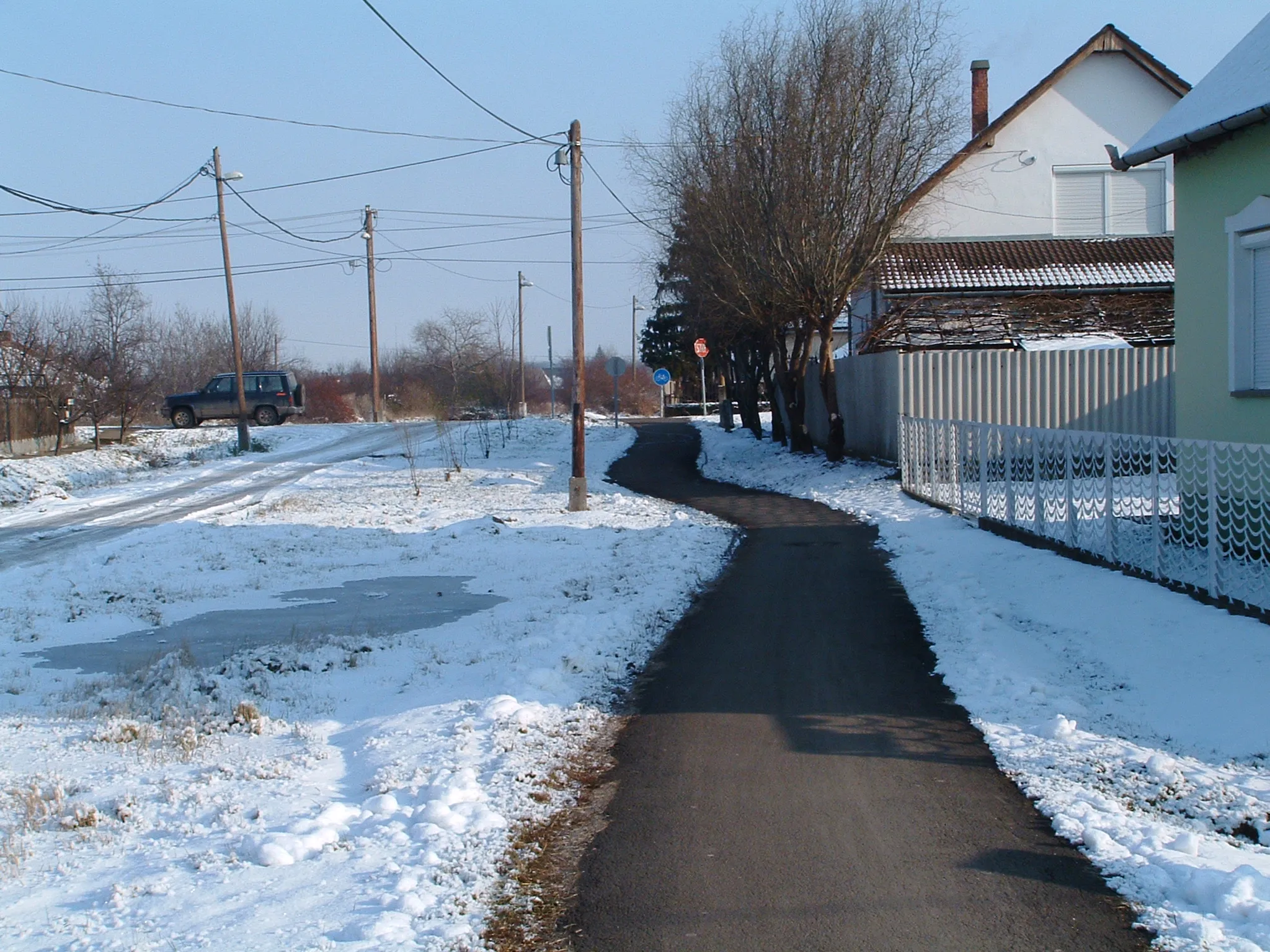 Photo showing: Kerékpárút  ( bicycle path)