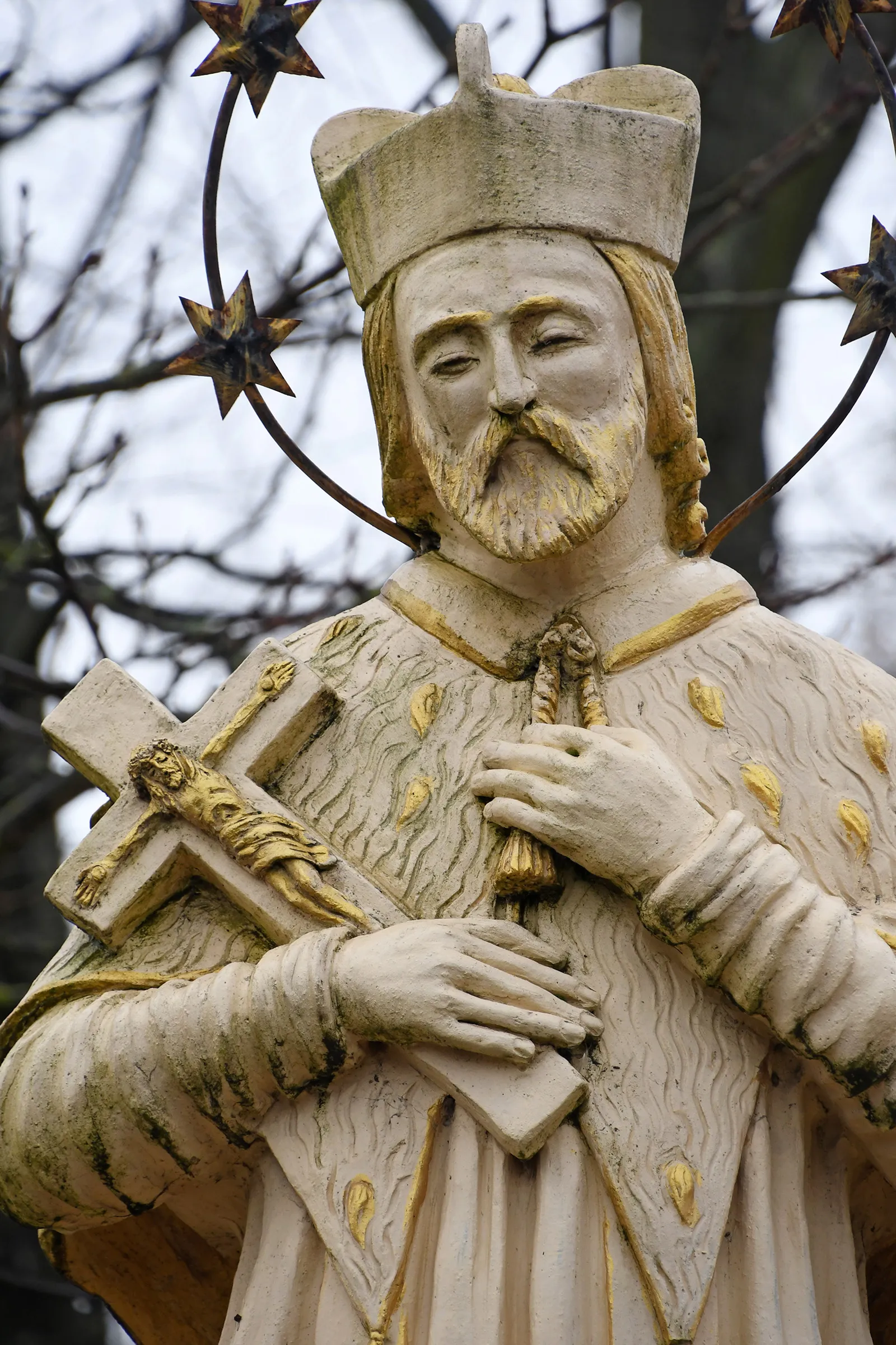 Photo showing: Statue of Saint John of Nepomuk in Jászdózsa, Hungary
