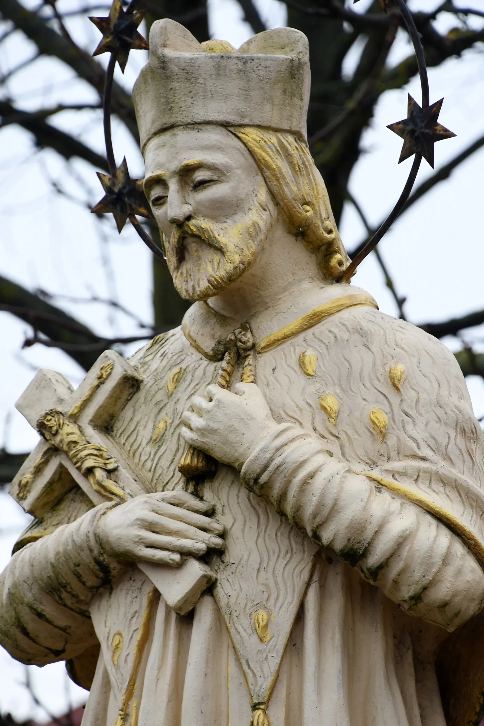 Photo showing: Statue of Saint John of Nepomuk in Jászdózsa, Hungary