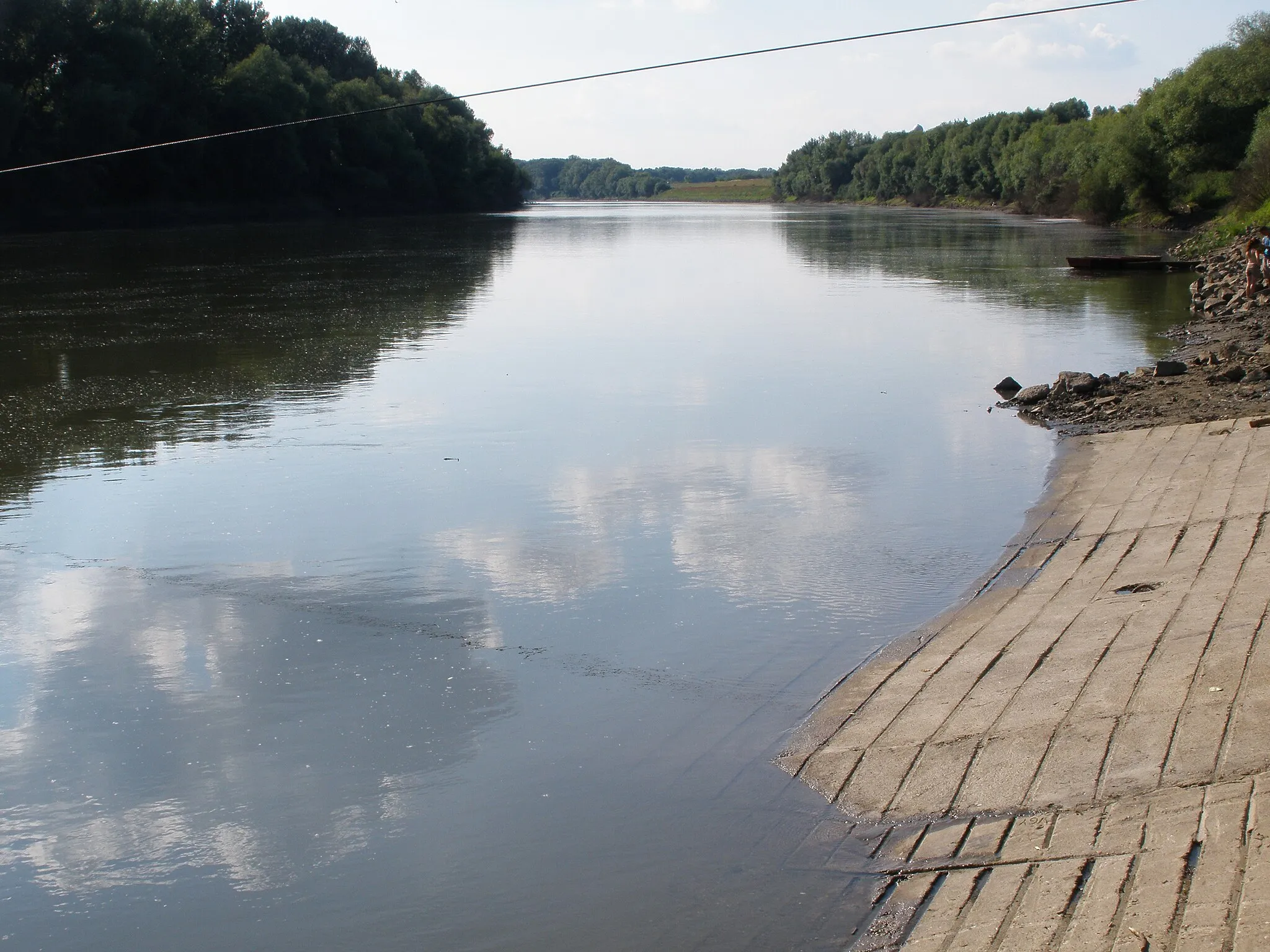 Photo showing: Az élő Tisza Tiszaroffnál (2011 nyár)