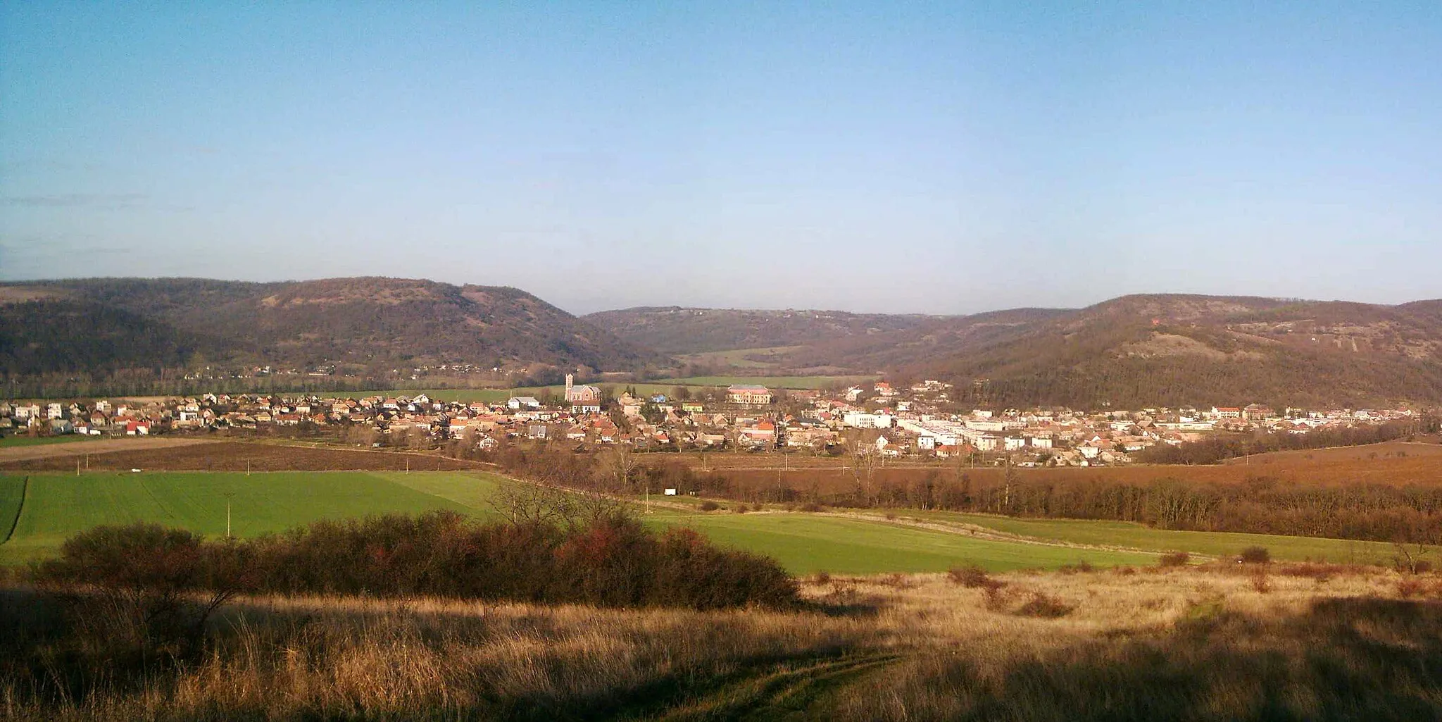 Photo showing: Plášťovce, Slovakia, panorama