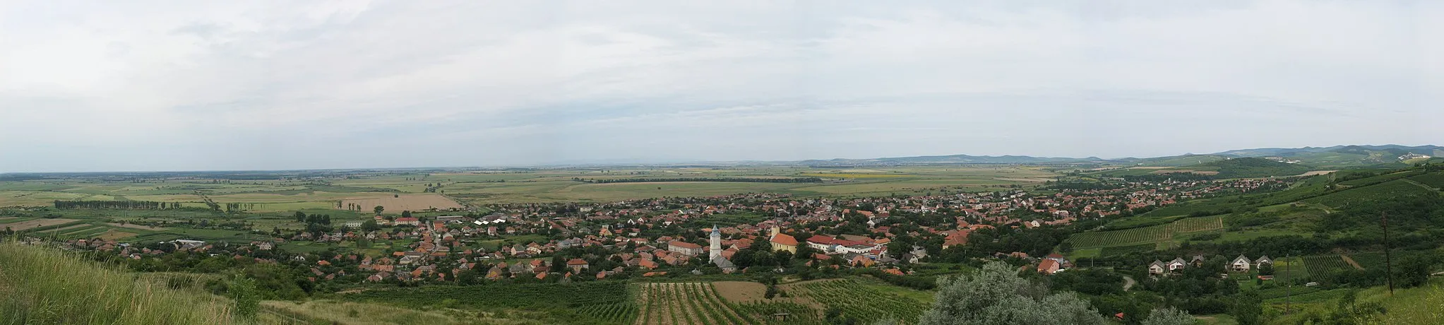 Photo showing: panorama of Tarcal, Hungary