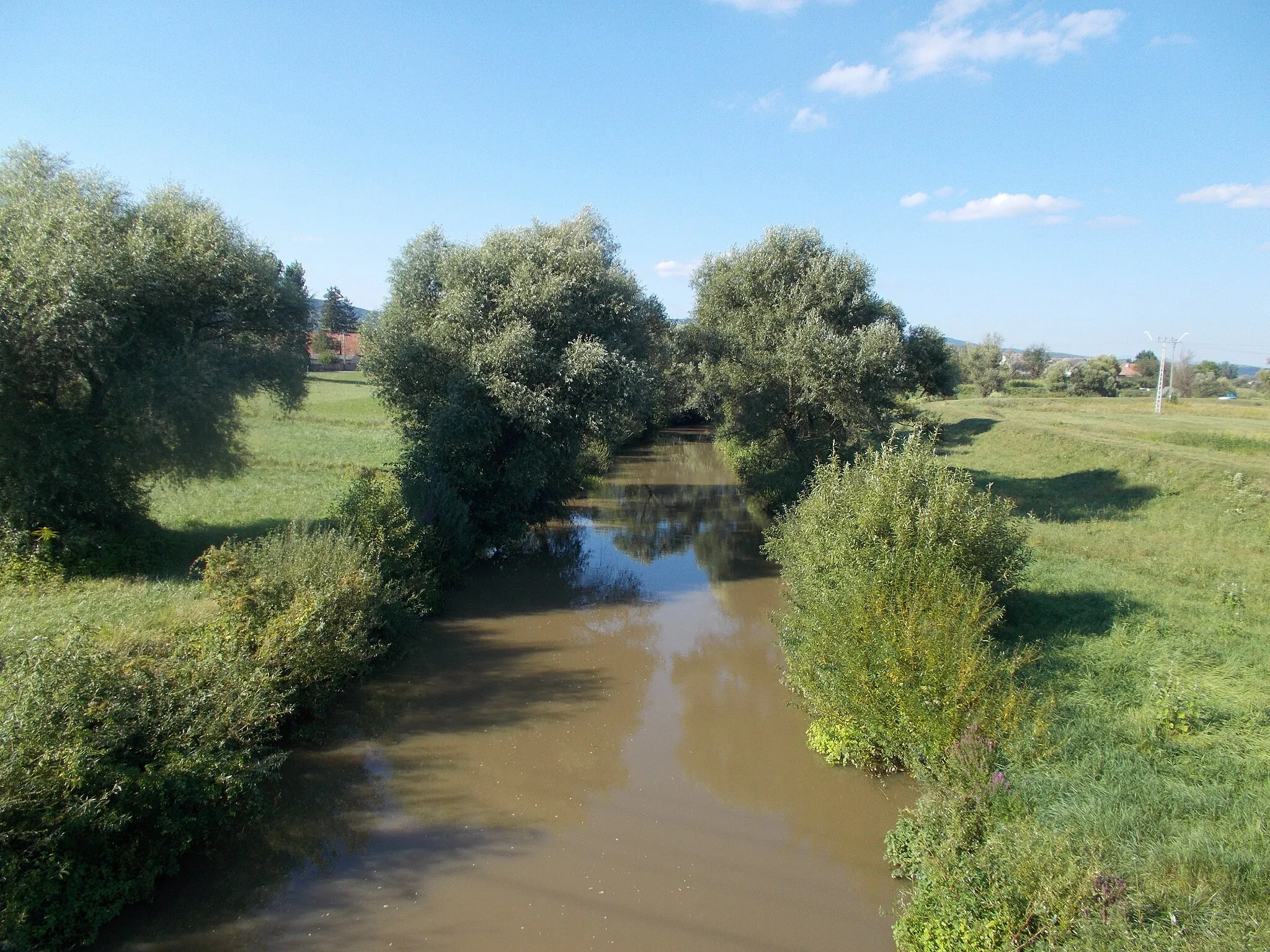 Photo showing: The Bódva River at Szendrő