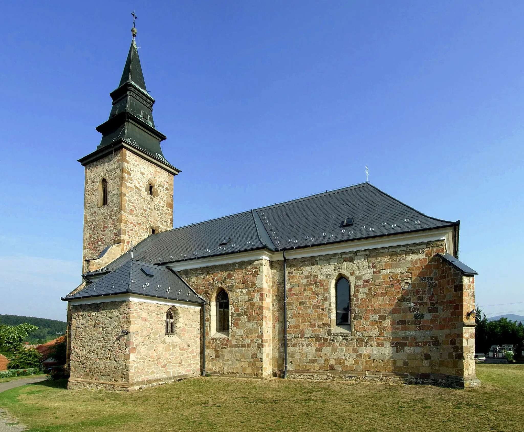 Photo showing: Bogács, Hungary. Catholic church