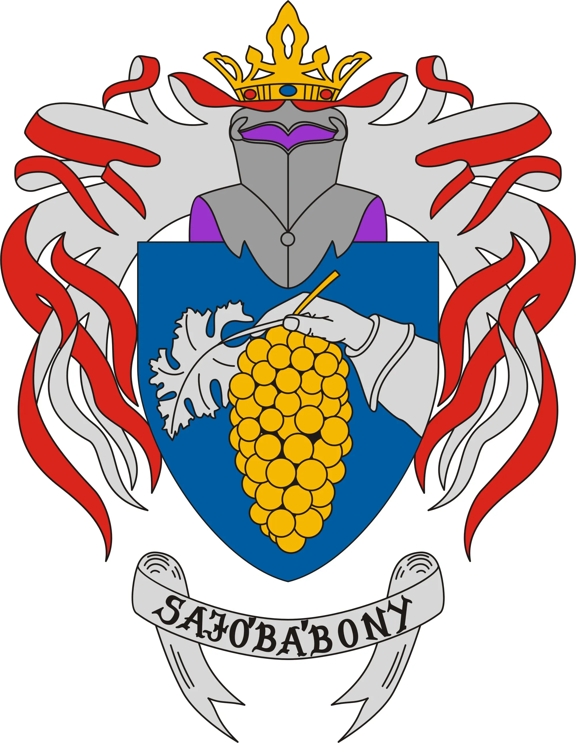 Photo showing: Coat of arms of Sajóbábony, Hungary