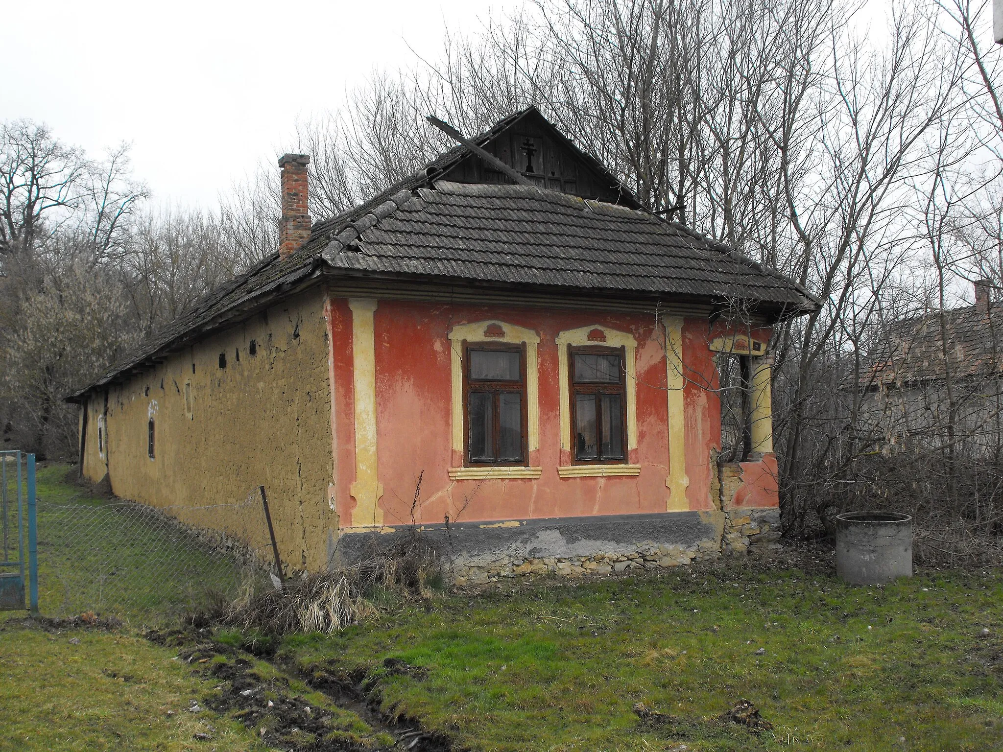 Photo showing: Traditional house from +/- 1925 in Viszló, northern Hungary