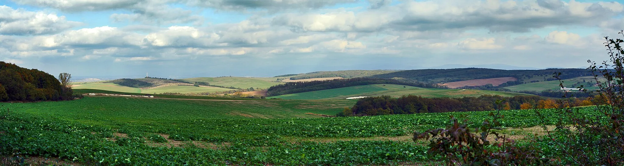 Photo showing: Bodvianska pahorkatina, pohľad z Maďarska (kat. územie obce Szemere)