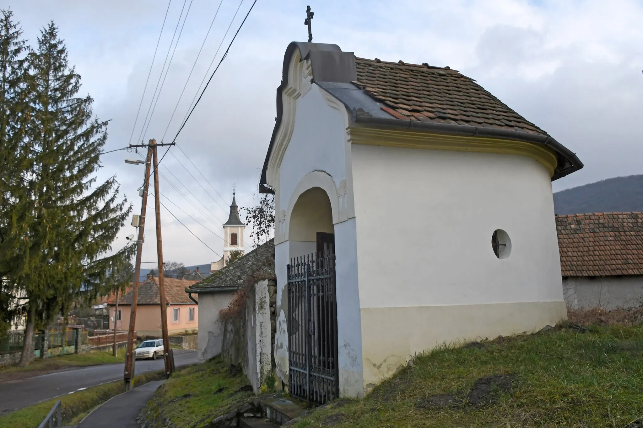 Photo showing: Statue of Saint John of Nepomuk in Bátor, Hungary