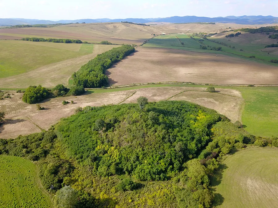 Photo showing: Bükkszék - Pósvár légi fotó