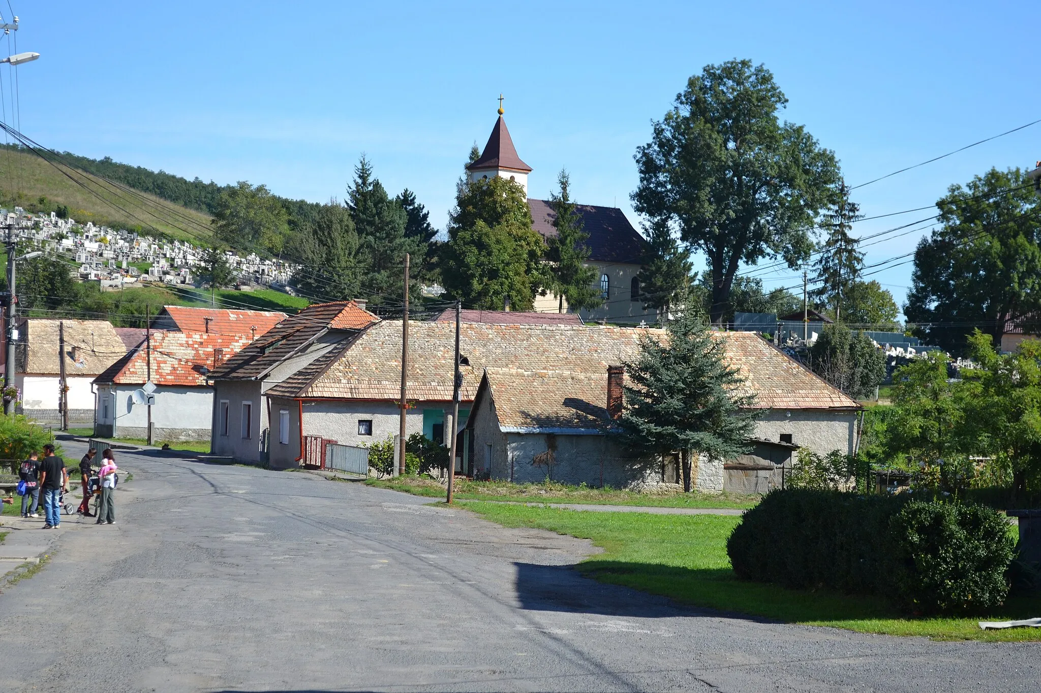 Photo showing: Street of the village Čakanovce