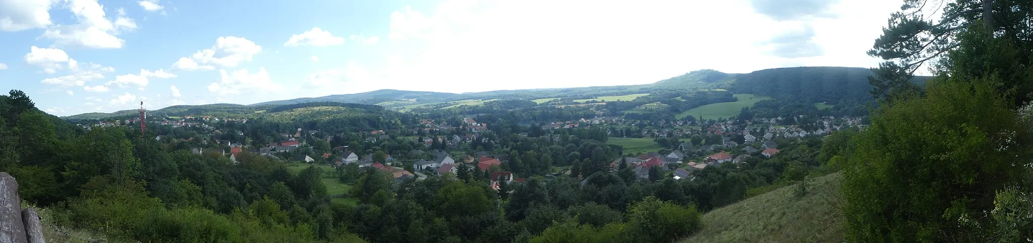 Photo showing: Erzsébet-kilátó panoráma (Bakonybél)