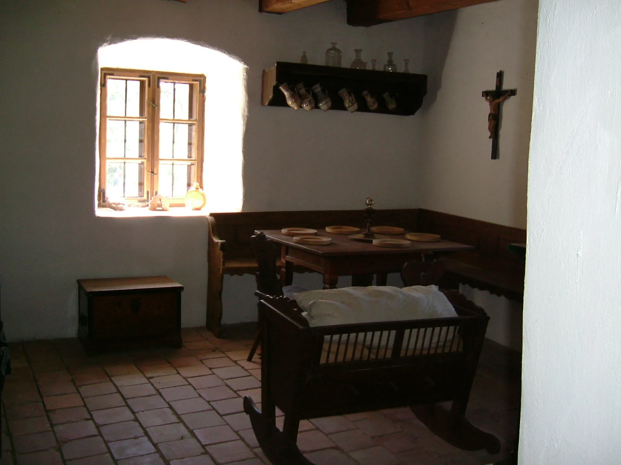 Photo showing: Miller's room in the water mill, Nyirád, Hungary