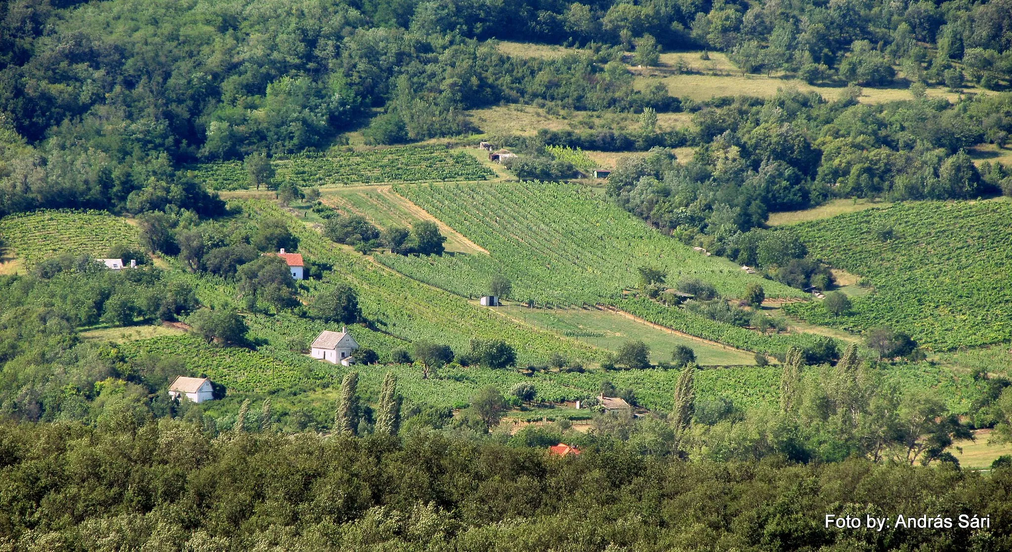 Photo showing: Hegyestű légi felvételen