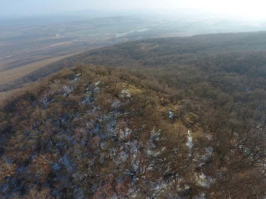 Photo showing: Tarján, Kis-Somlyó - légi fotó