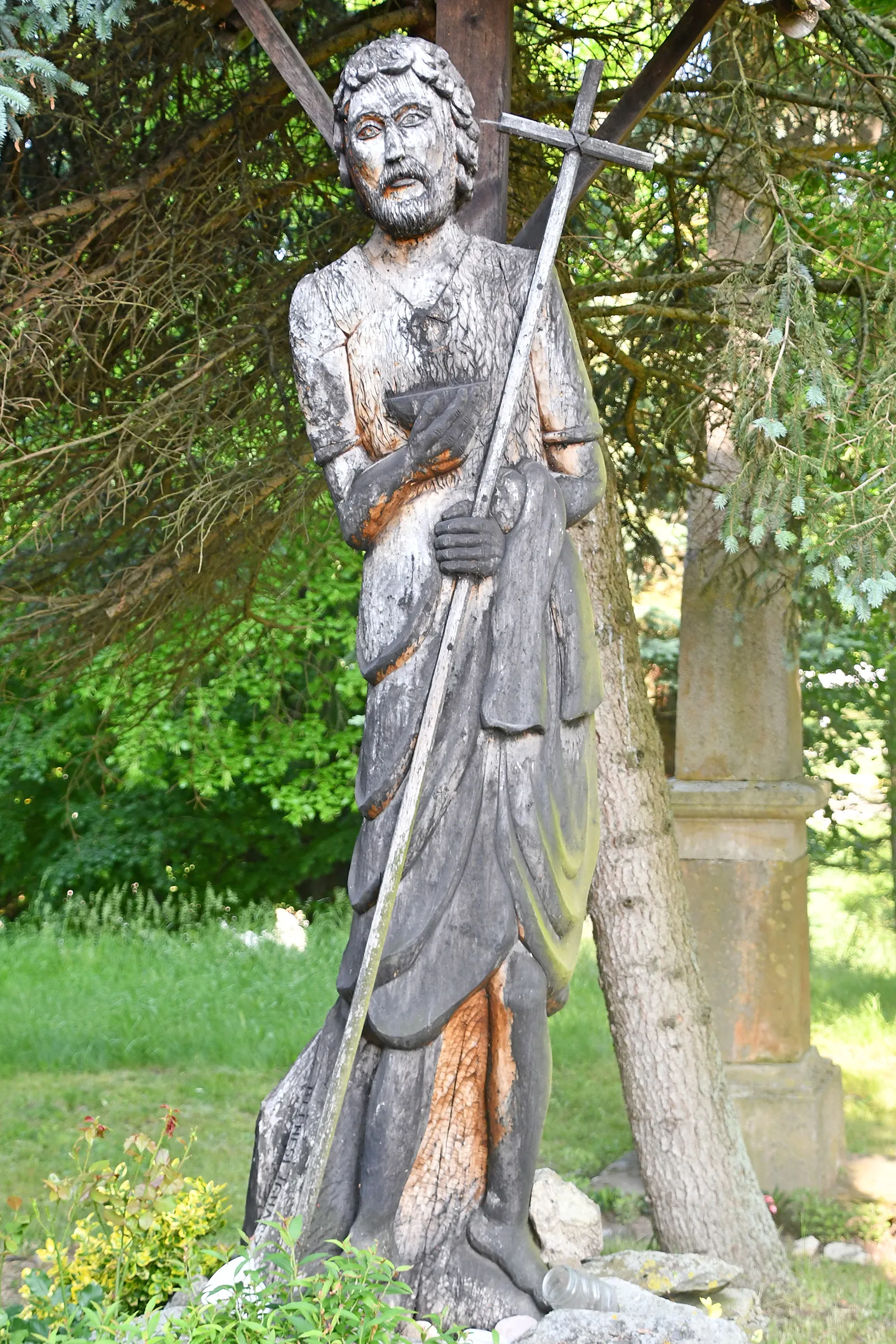 Photo showing: Statue of Saint John the Baptist in Vigántpetend, Hungary