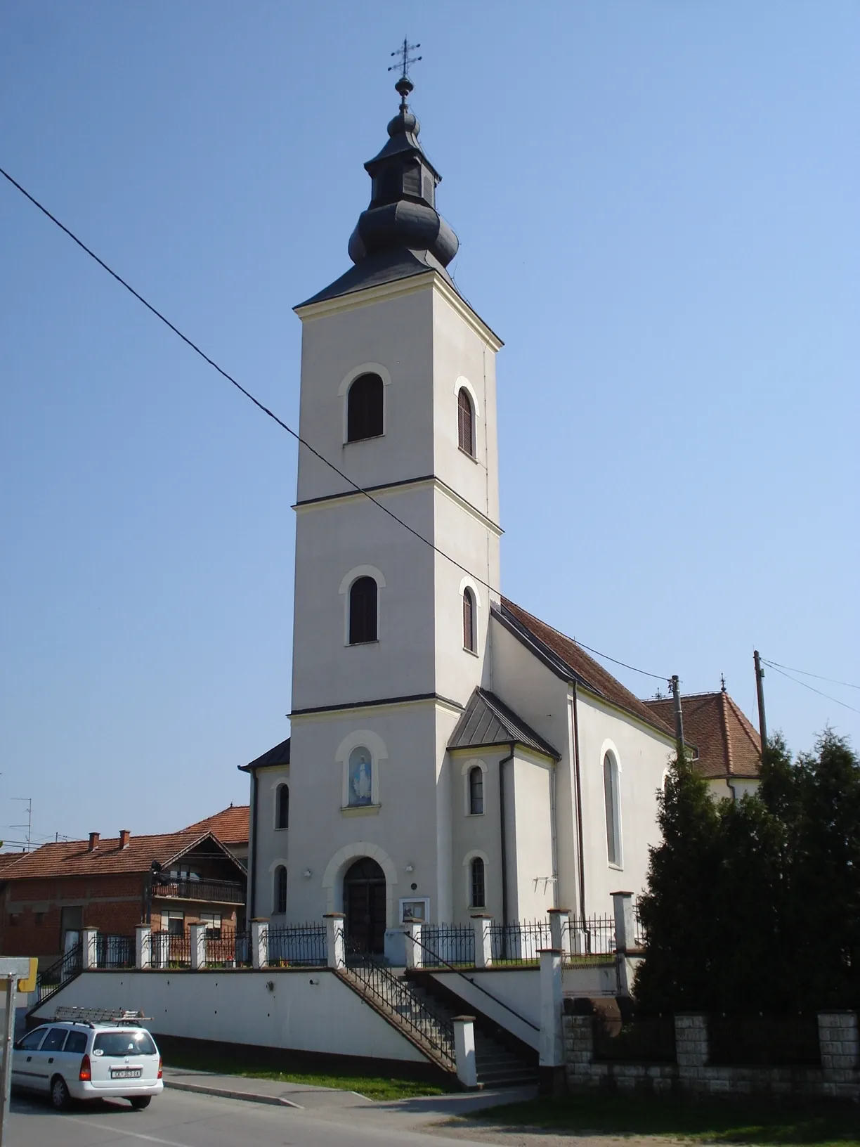 Photo showing: Church of the Assumption of the Blessed Virgin Mary in Belica, Medjimurje County, Croatia - front view
