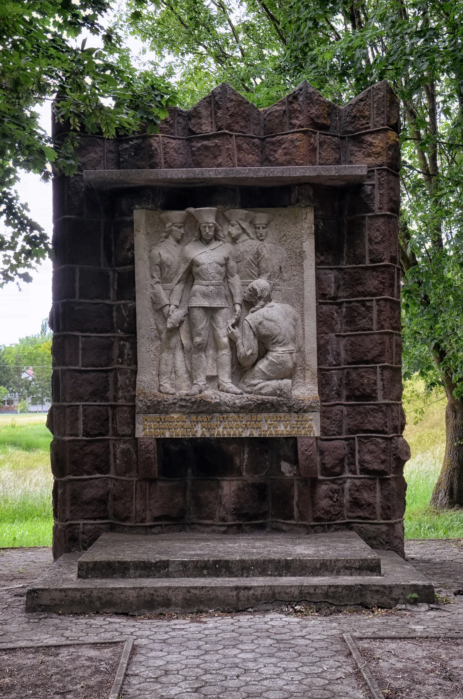 Photo showing: The Rákóczi Memorial in Abda, Hungary