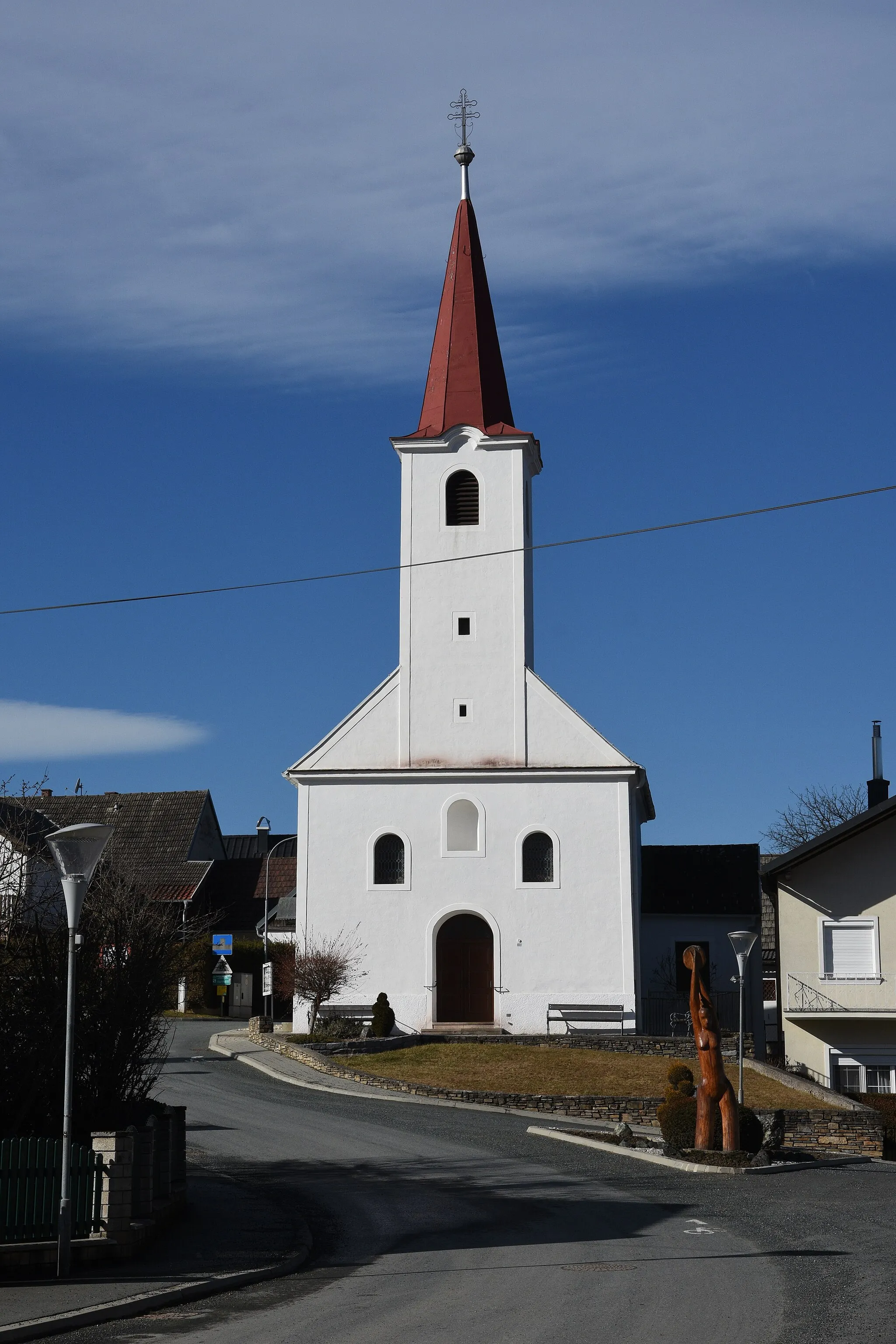 Photo showing: Kath. Filialkirche hl. Oswald, Hammerteich