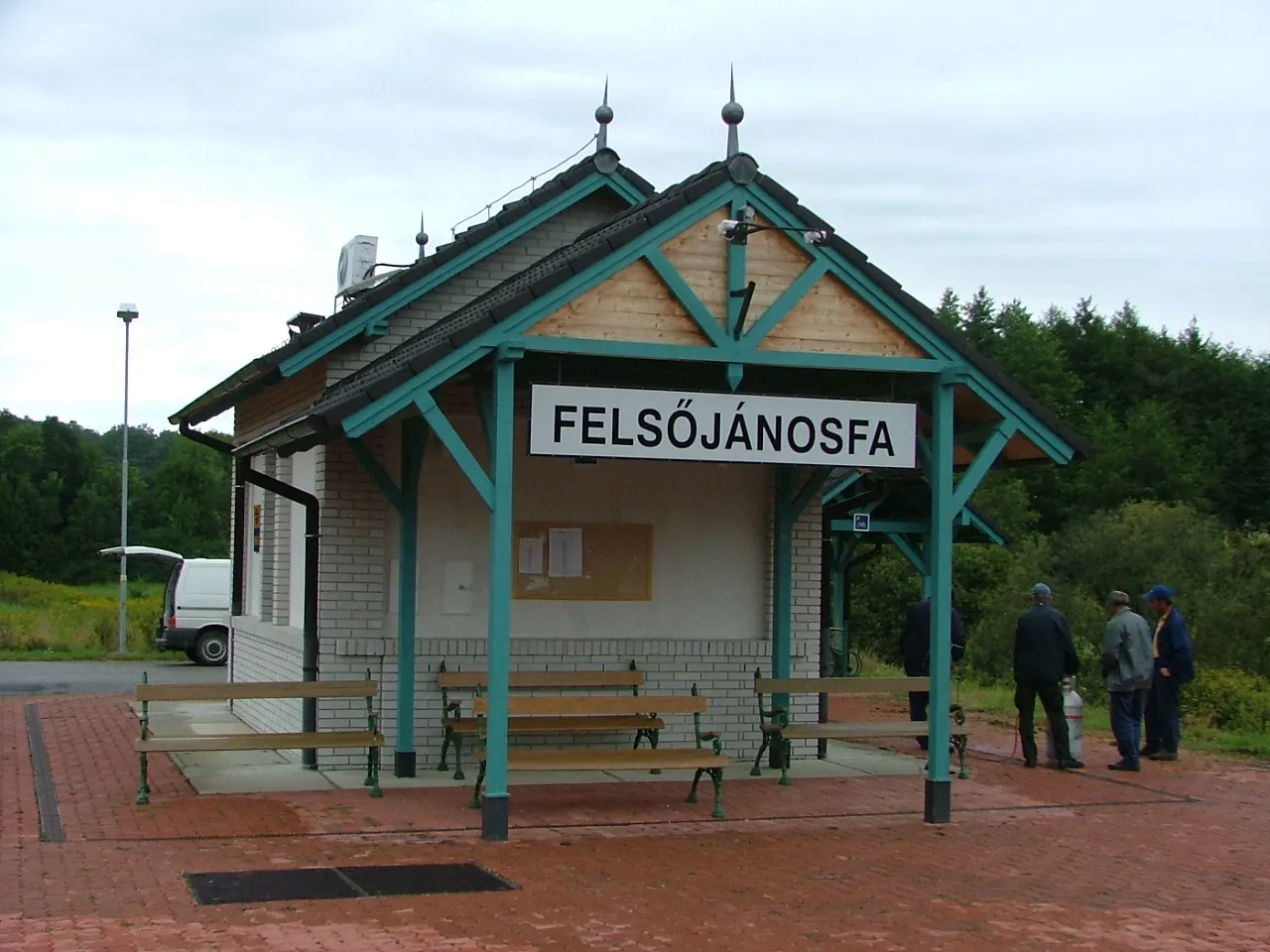 Photo showing: Bahnhof Felsőjánosfa