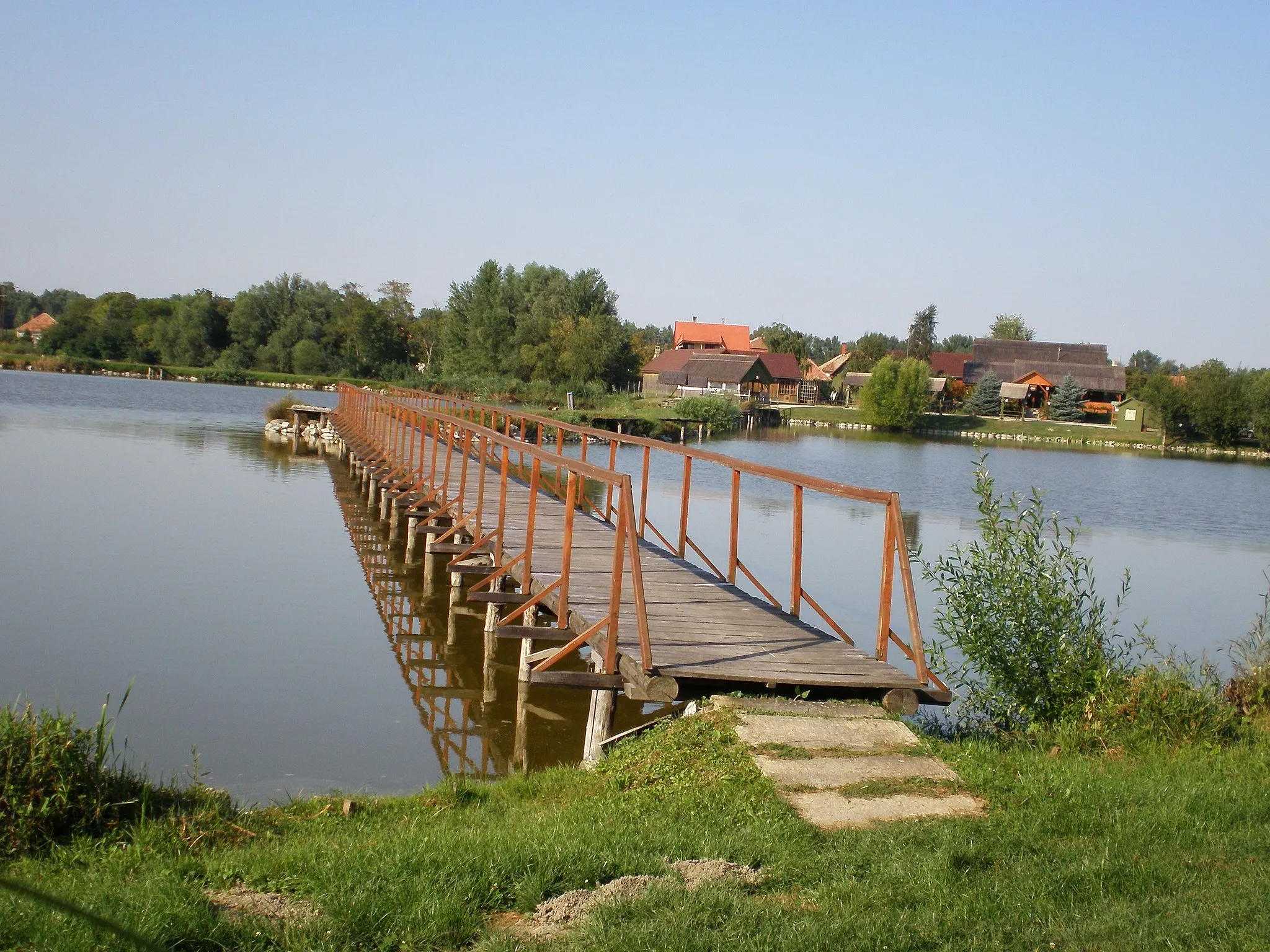 Photo showing: Nagybajcsi halastó (Nagybajcs, Győr-Moson-Sopron megye, Magyarország)