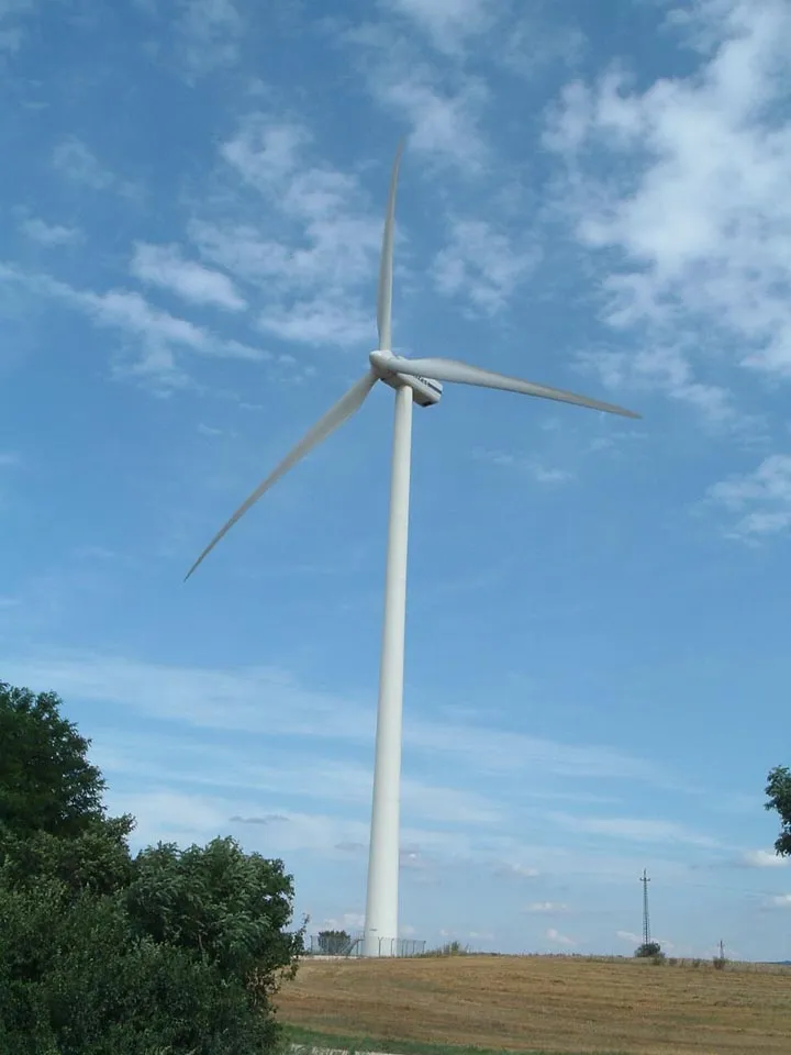 Photo showing: Wind power station in Csetény, Hungary