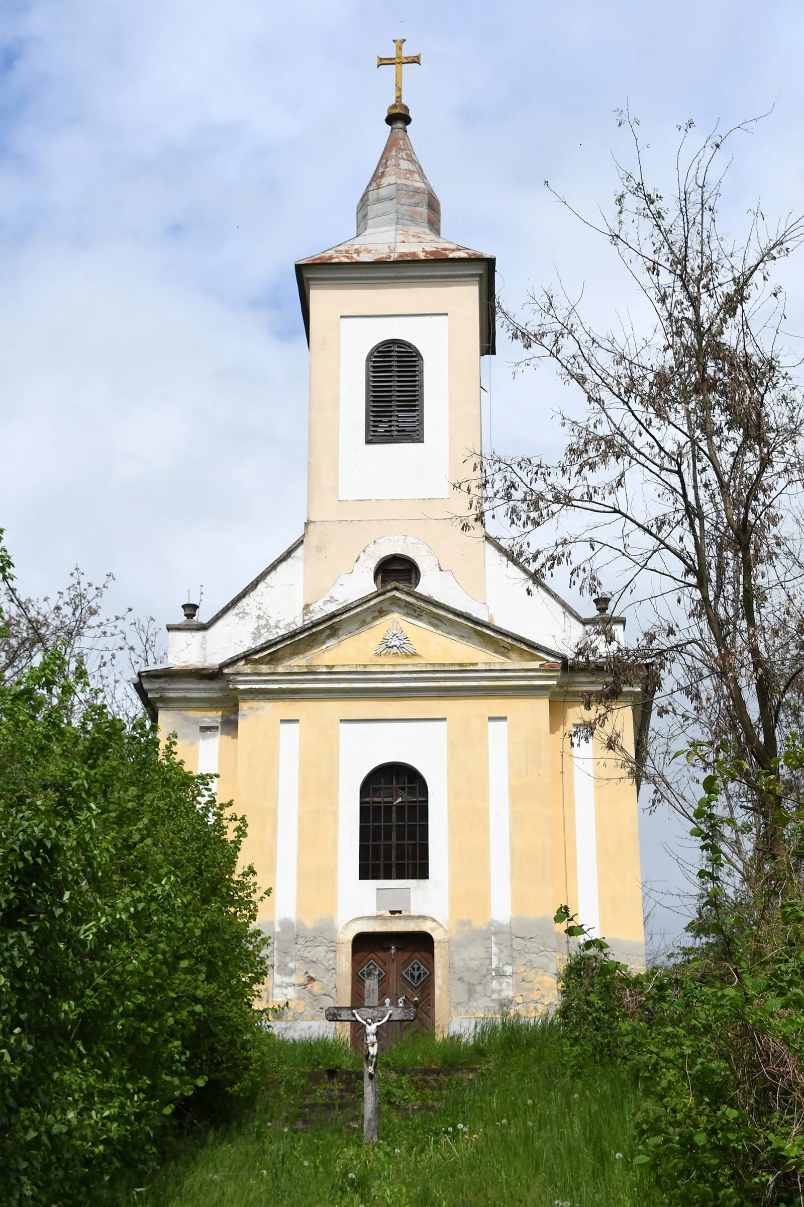 Photo showing: Saint John of Nepomuk chapel in Vörcsök, Csörnyeföld, Hungary