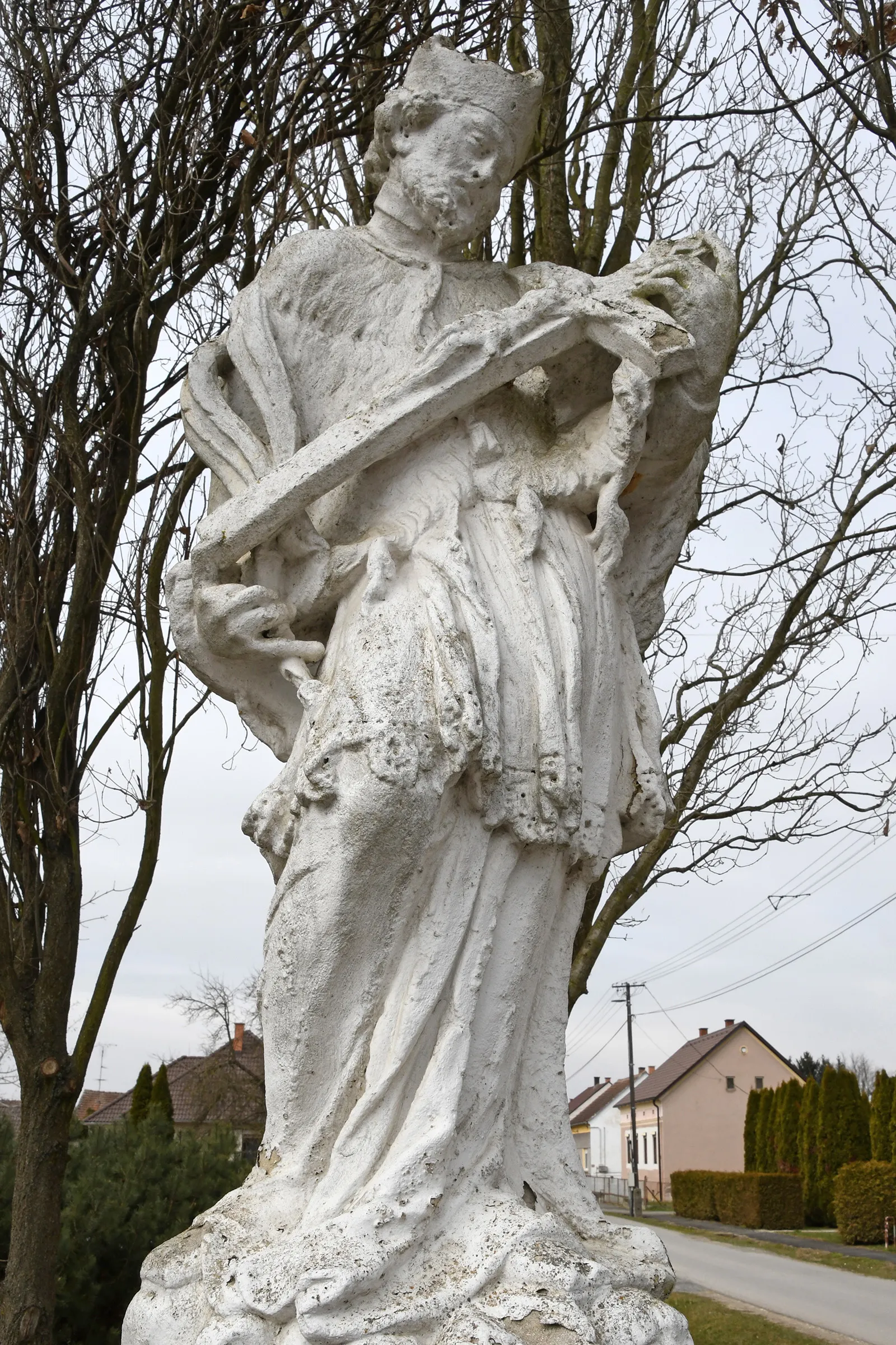 Photo showing: Statue of Saint John of Nepomuk in Csörötnek, Hungary