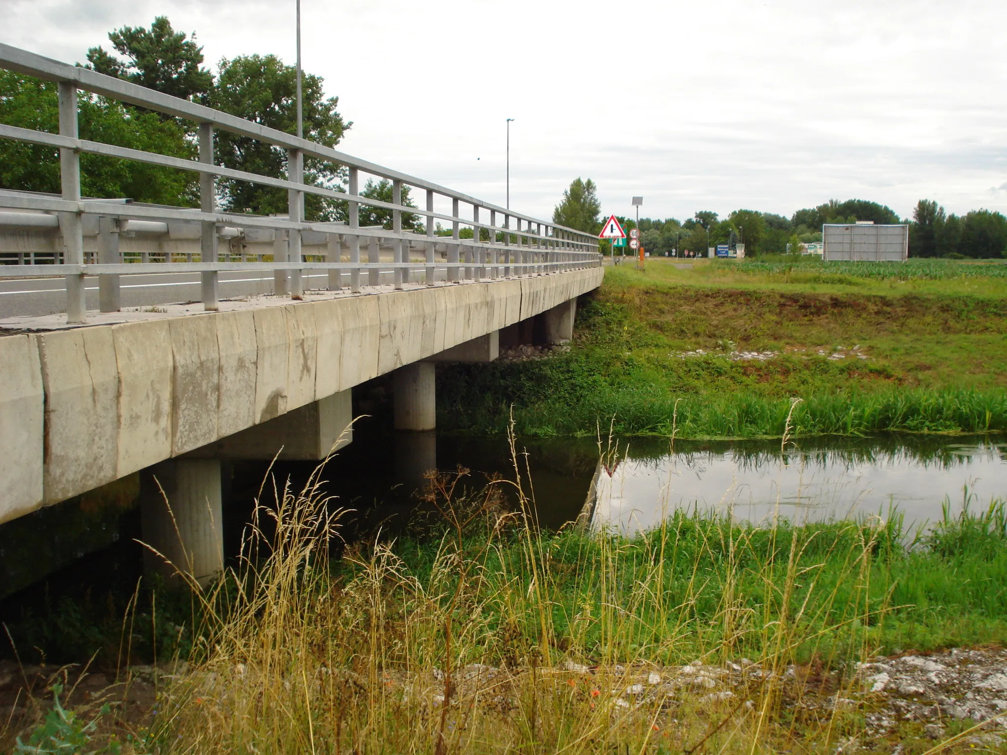 Photo showing: Road bridge over the Trnava river at Goričan (Međimurje County, Croatia)