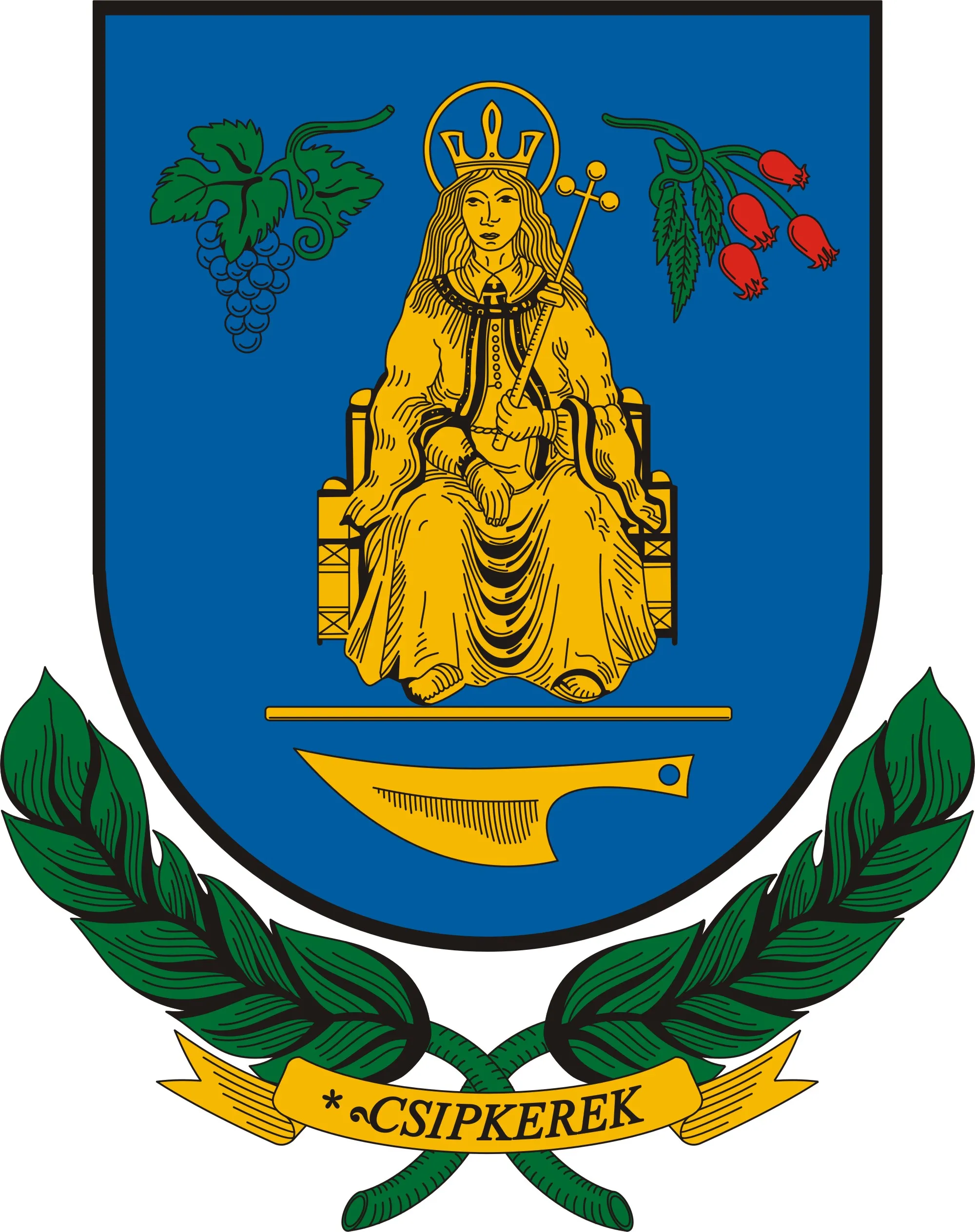 Photo showing: Coat of arms of Csipkerek, Hungary