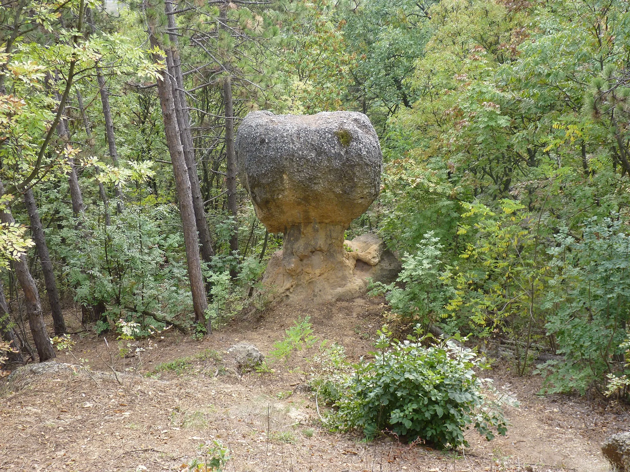Photo showing: Mushroom Rock, Piliscsaba