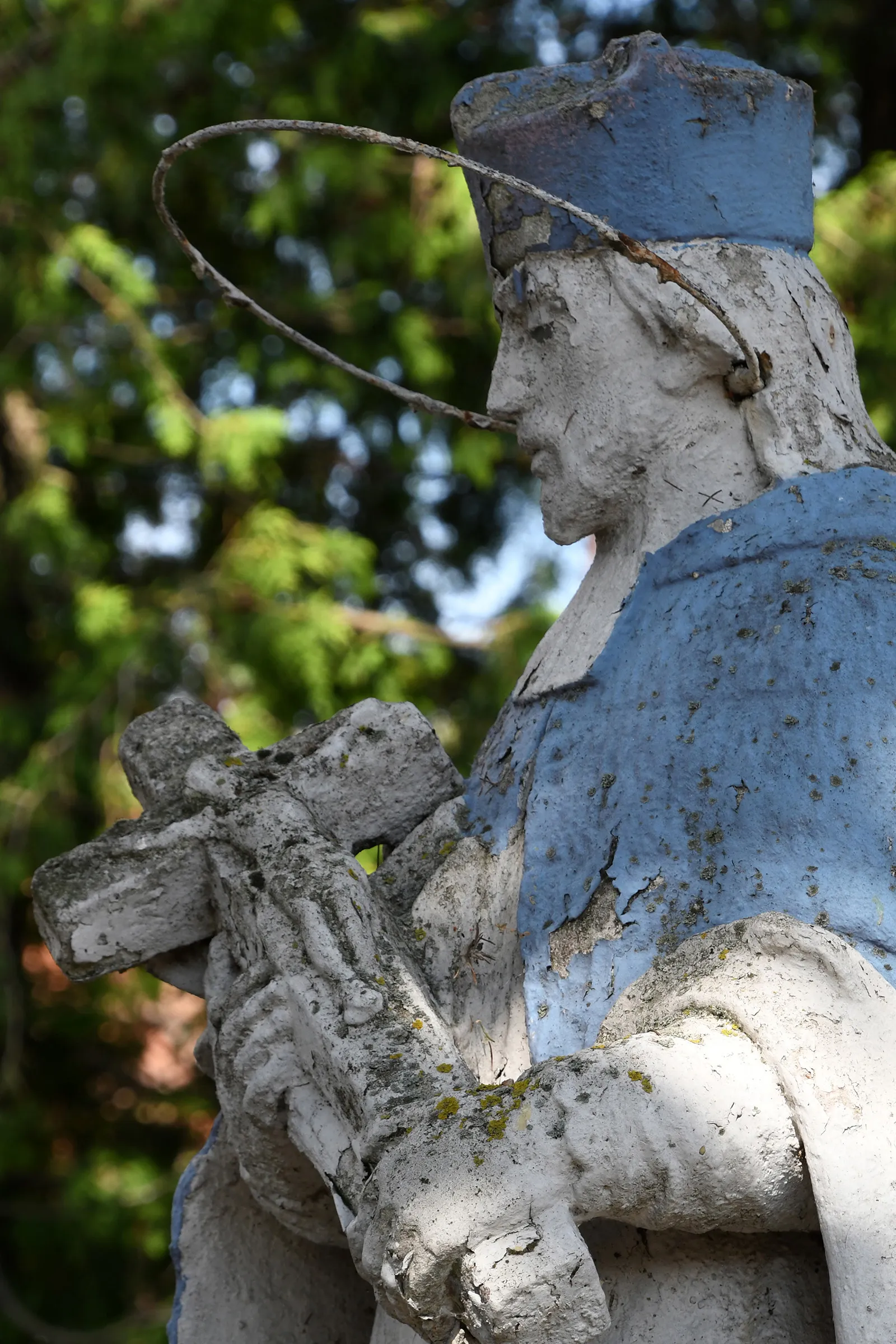 Photo showing: Statue of Saint John of Nepomuk in Szigetújfalu, Hungary