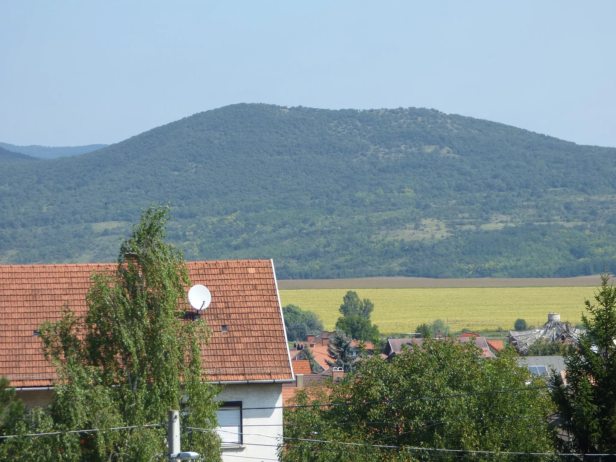 Photo showing: A Ziribár-hegy Szabadságliget megállóhely felől