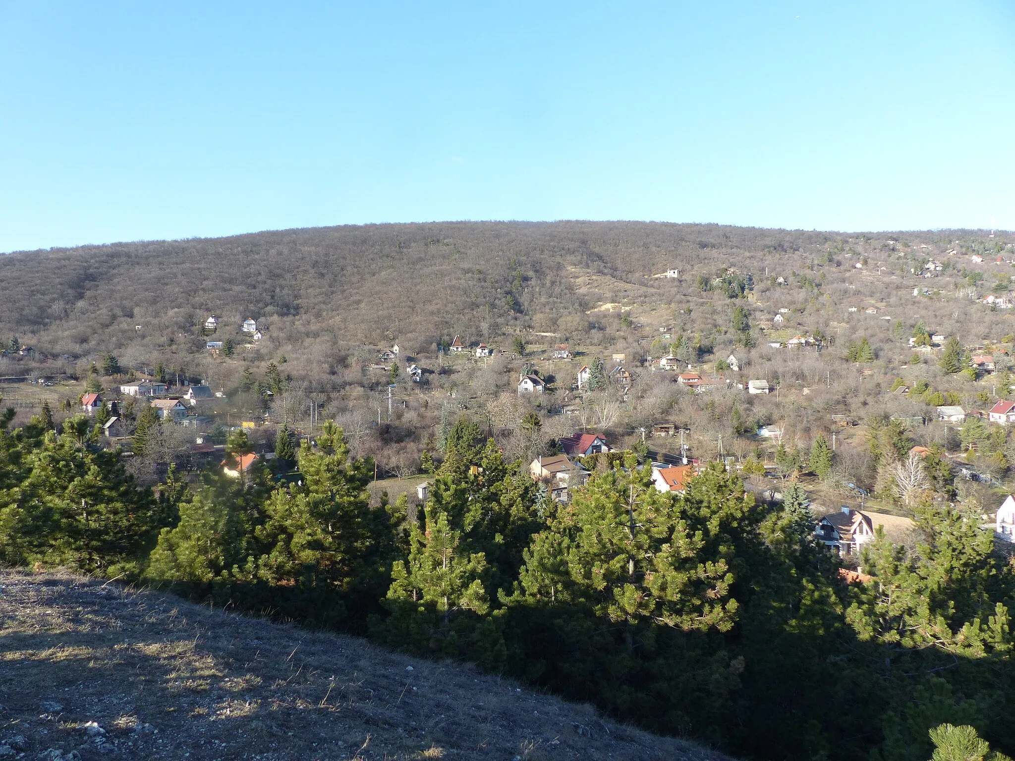 Photo showing: Frankhegy (Budaörs). From the top of the Schreiberberg.