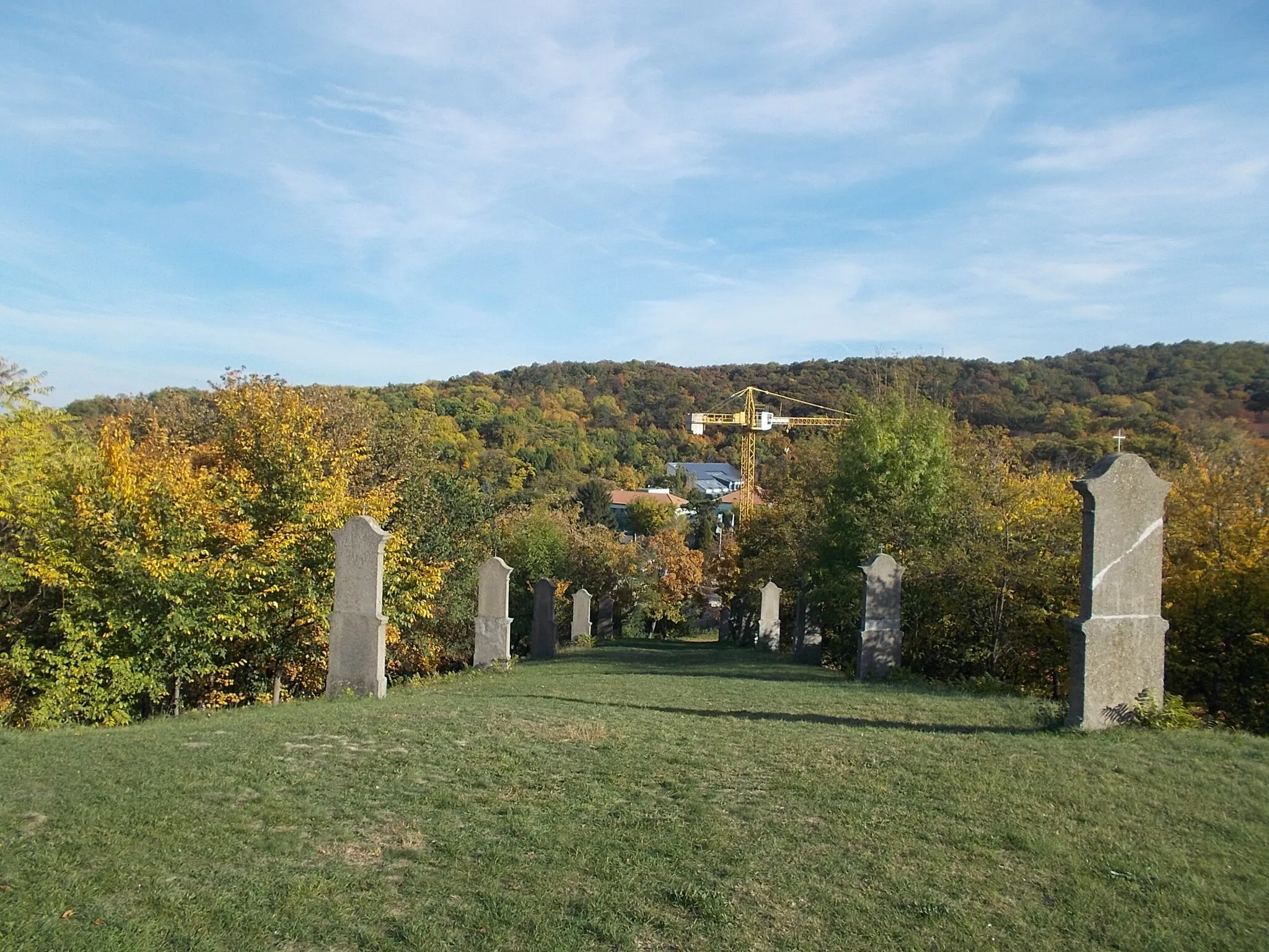 Photo showing: : Station of the cross (1827),from Calvary crosses on Calvary hill, Törökbálint, Pest County, Hungary.