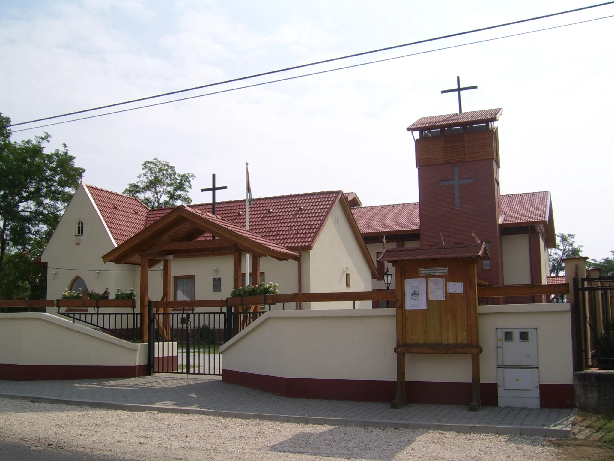 Photo showing: Roman catholic church in Táborfalva, Hungary