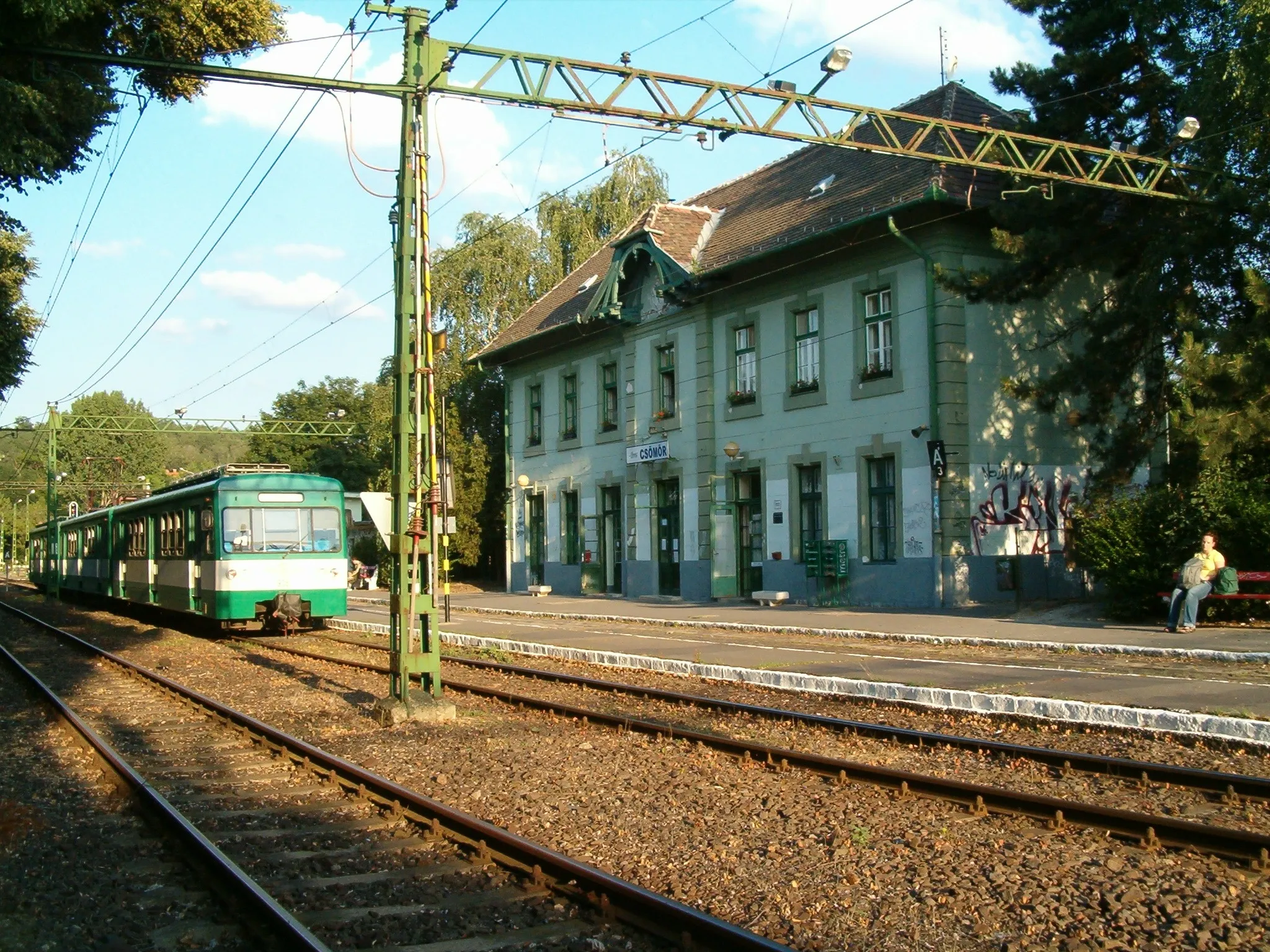 Photo showing: Csömör suburban railway station, Hungary